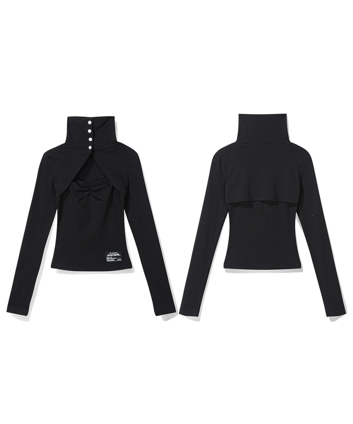 오도어(ODOR) Open snap set - Black