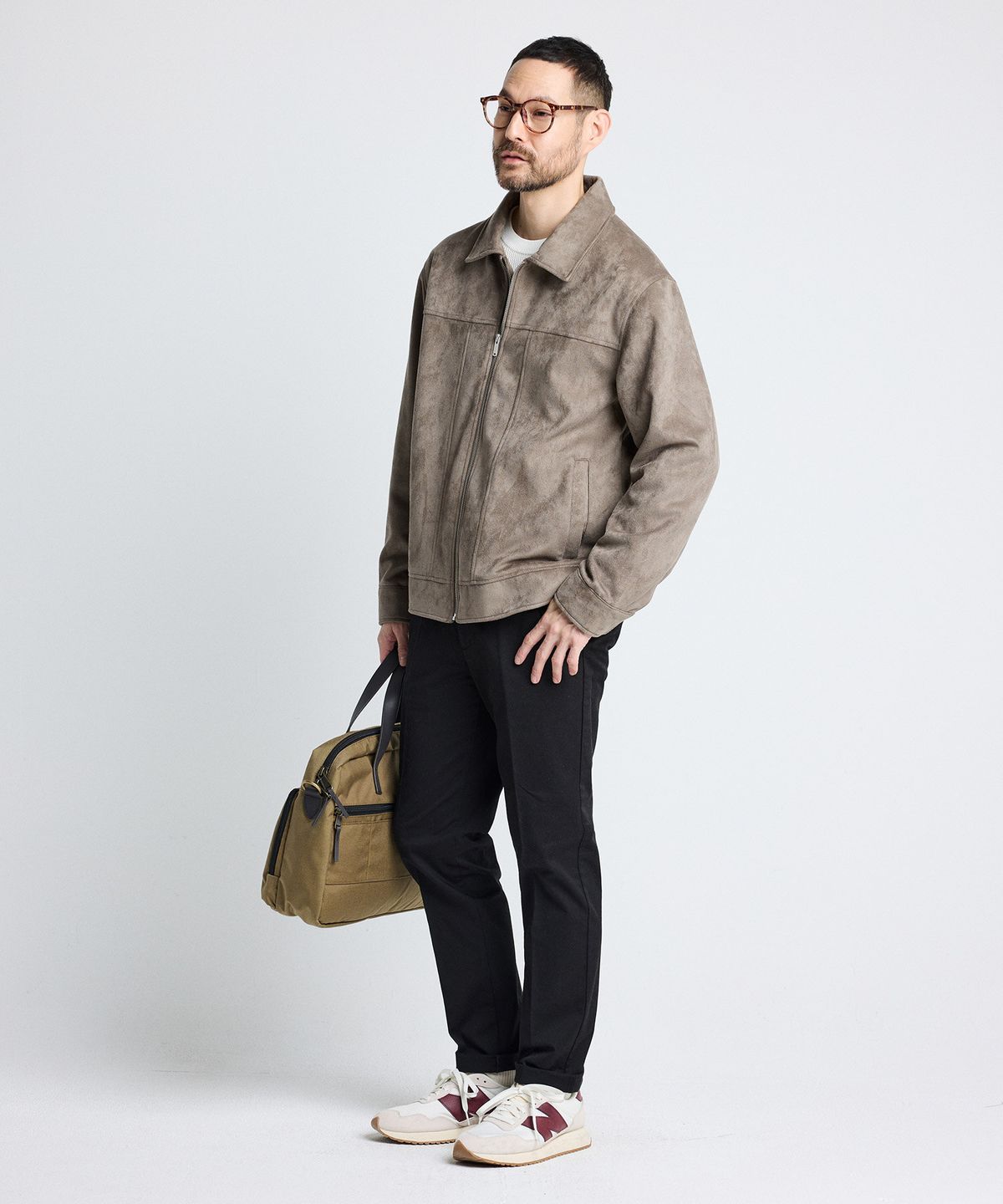 에스티코(STCO) 스웨이드 트러커 점퍼 베이지 (베이직핏)_SJPWA01NSD