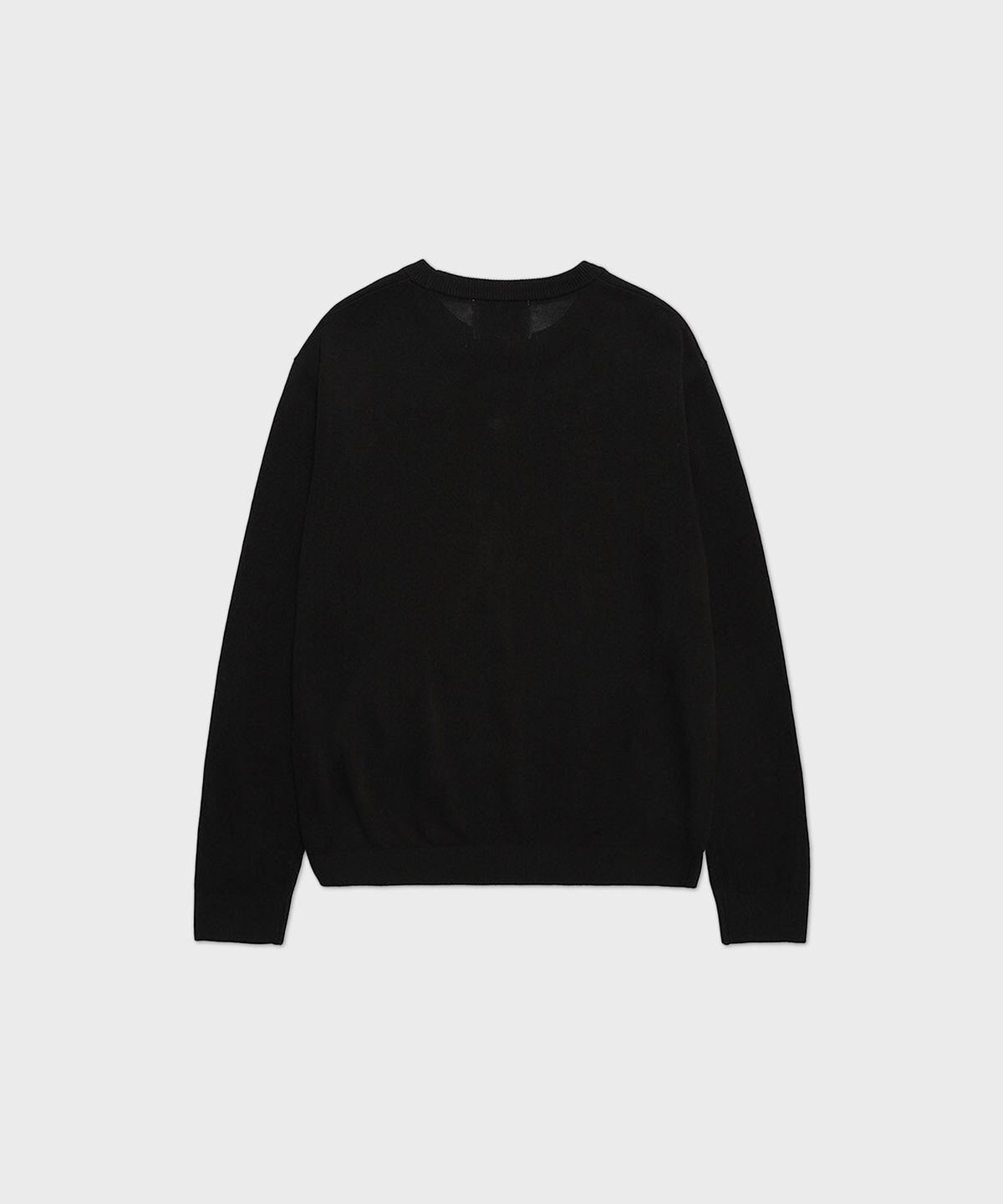 에스티코(STCO) CODIGALLERY 강연소재 라운드 니트 블랙 (레귤러핏)_CKTVA04NSB