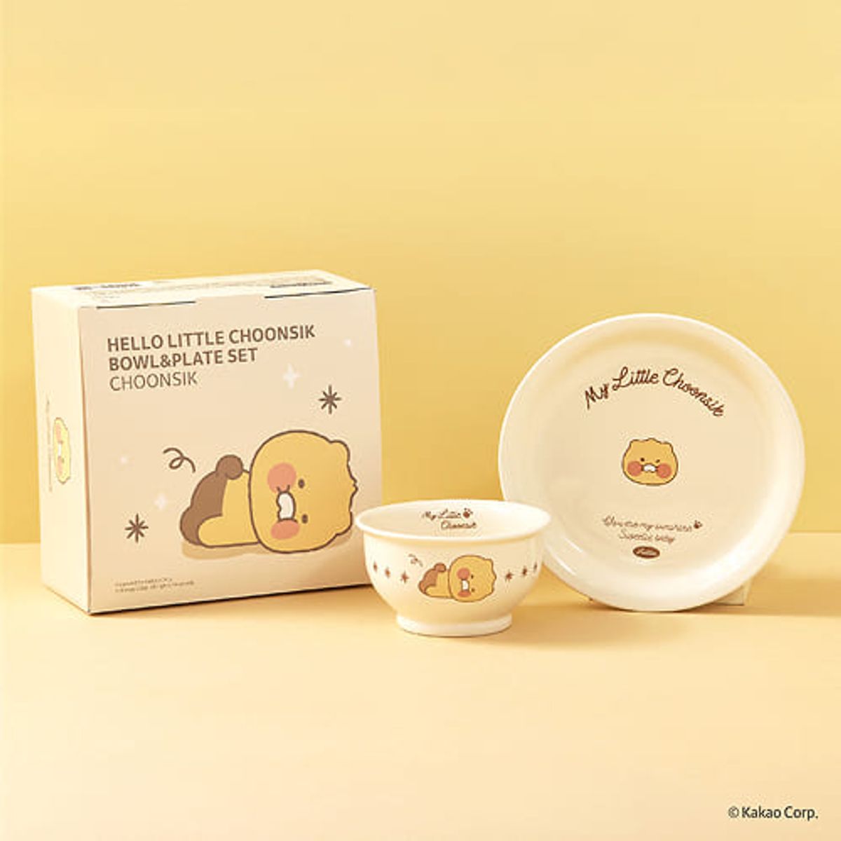 캐샵(KESHOP) 헬로 리틀 춘식 보울+플레이트 세트