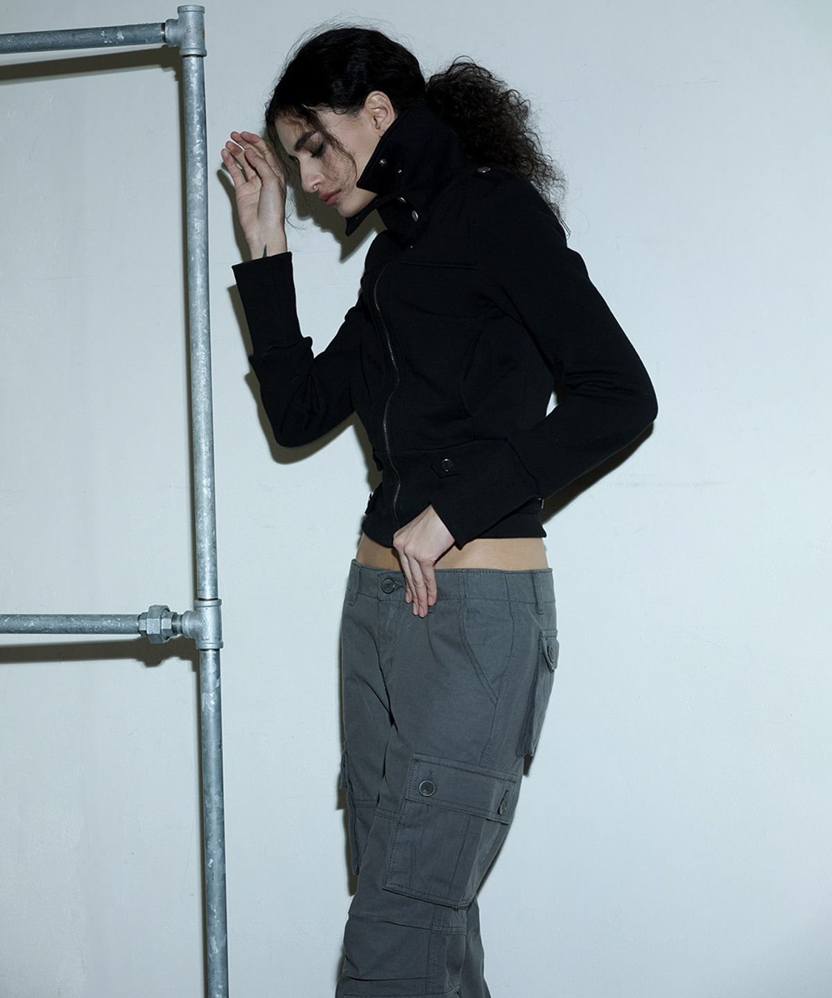 오도어(ODOR) Prairie line jacket - Black