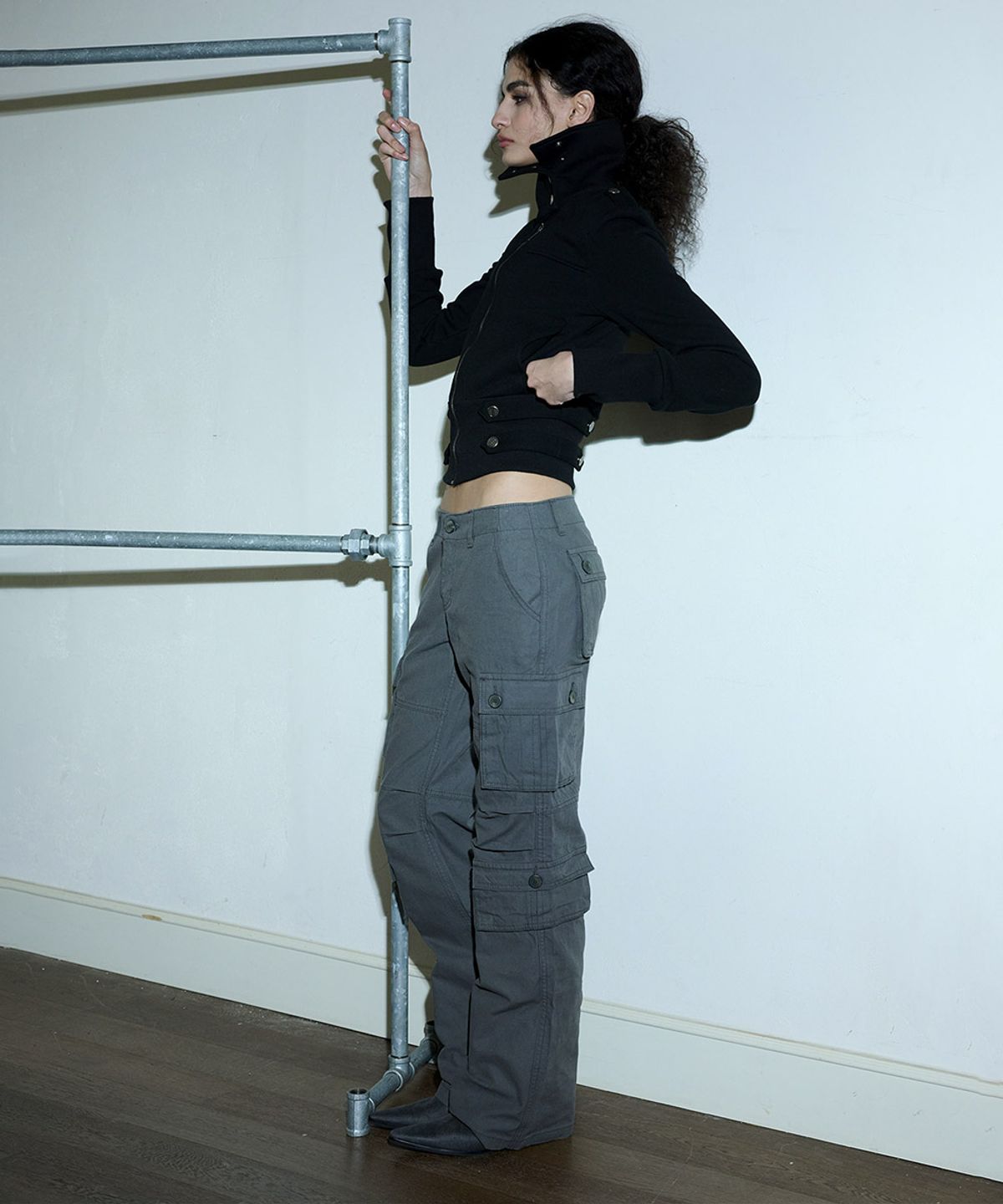 오도어(ODOR) Prairie line jacket - Black