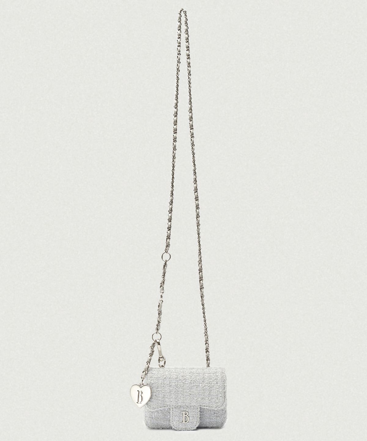 더바넷(THEBARNNET) Tweed Chain Belt Mini Bag_Mint