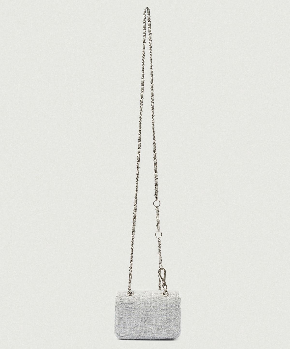 더바넷(THEBARNNET) Tweed Chain Belt Mini Bag_Mint