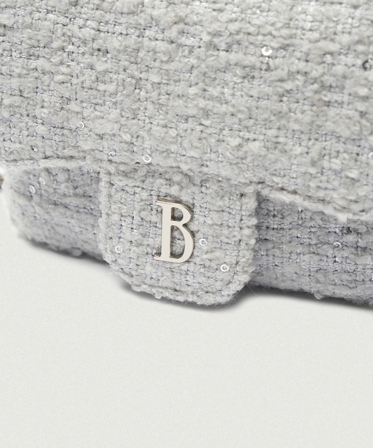 더바넷(THEBARNNET) Tweed Chain Belt Mini Bag_Mint