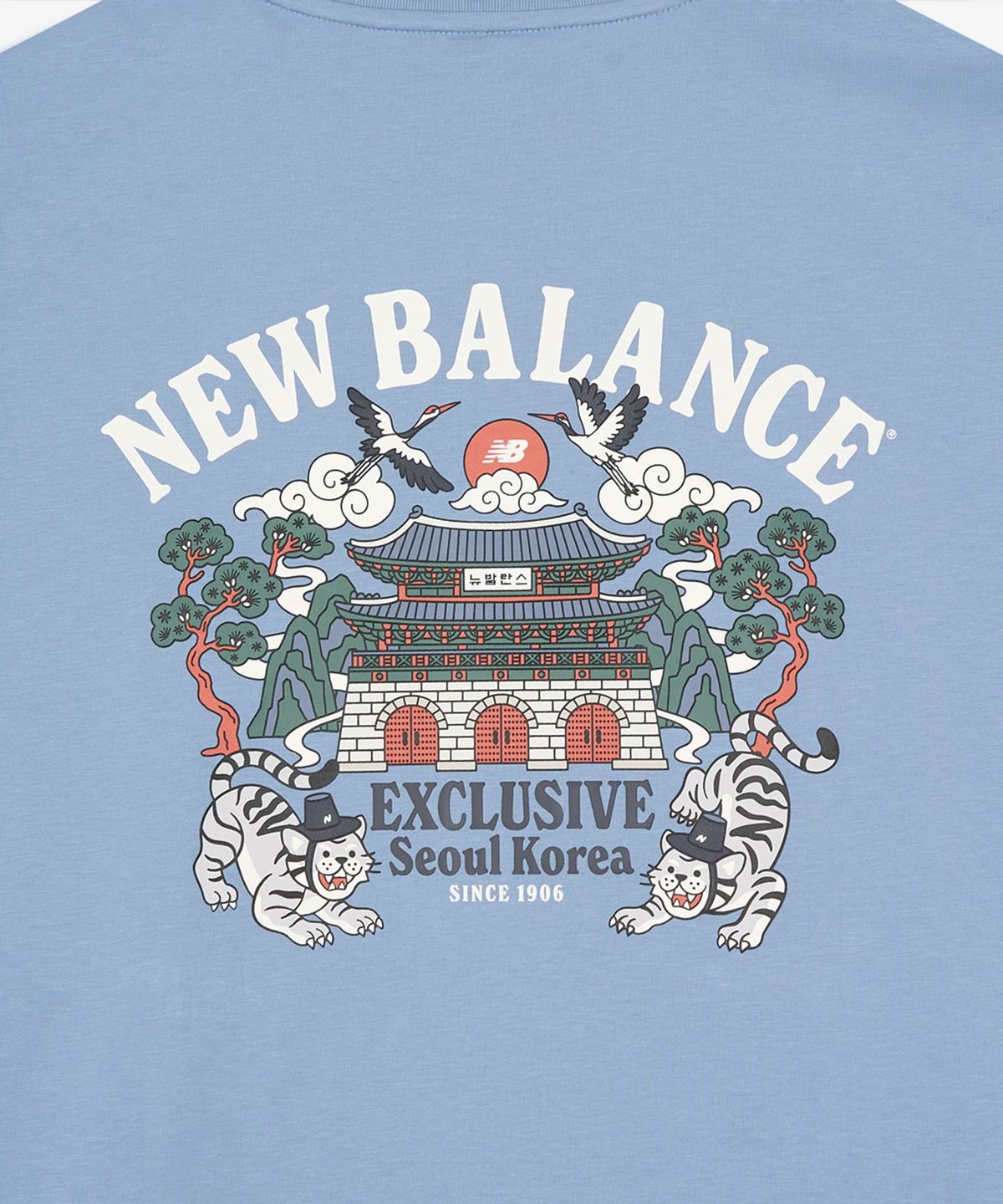 뉴발란스(NEW BALANCE) NBNEG3A063 / UNI NB 서울 타이거 2.0 반팔티 (L/BLUE)