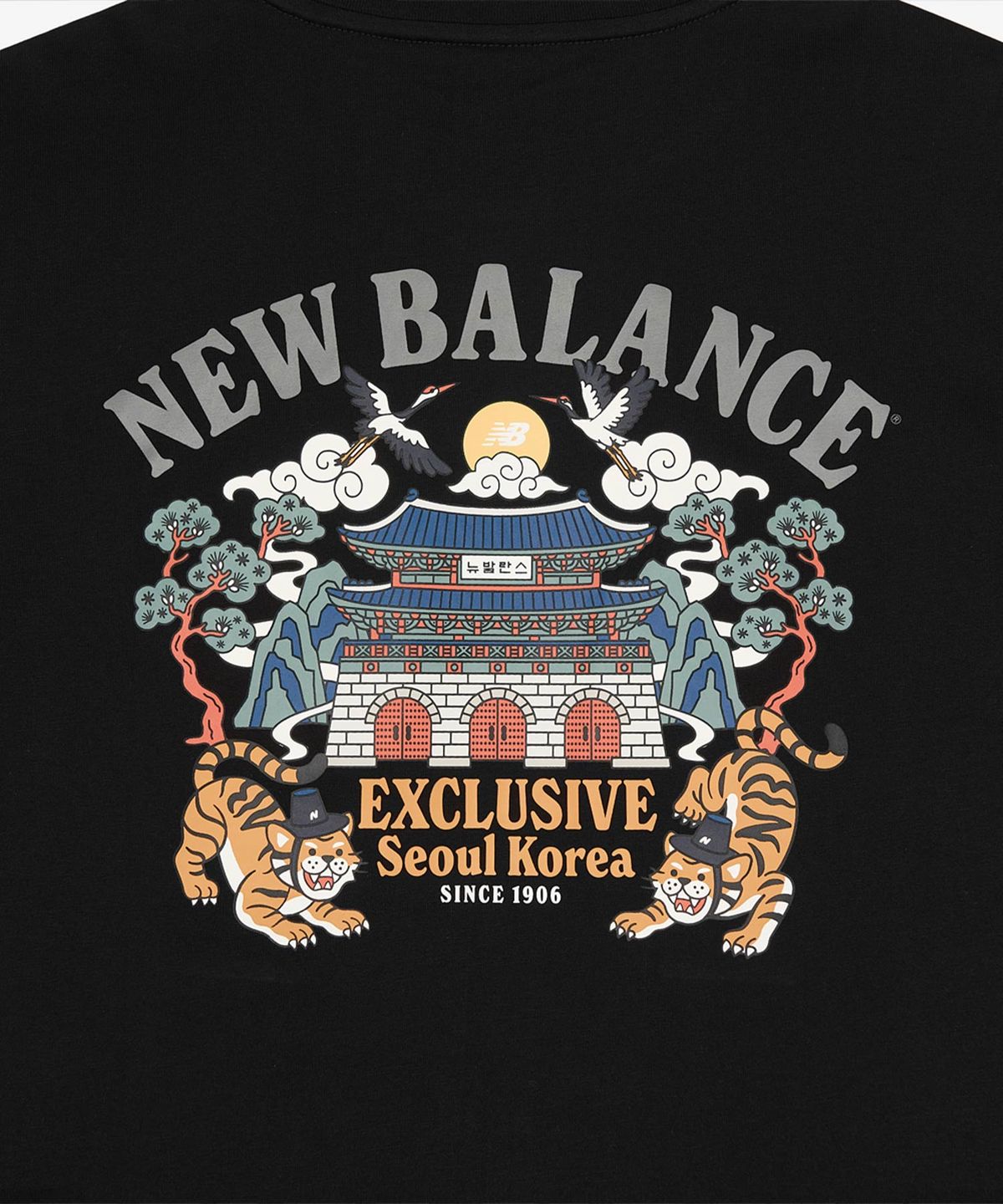 뉴발란스(NEW BALANCE) NBNEG3A063 / UNI NB 서울 타이거 2.0 반팔티 (BLACK)