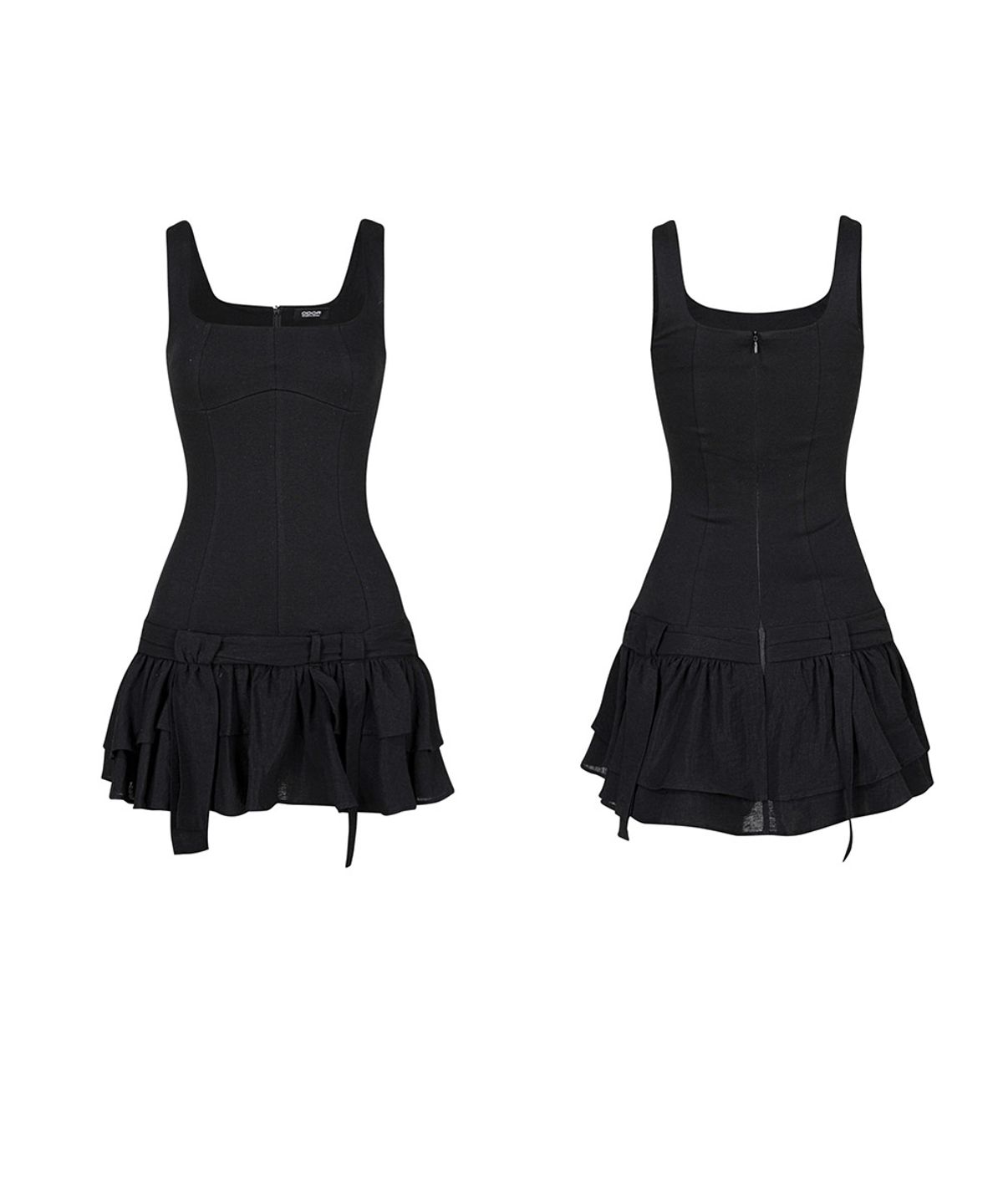 오도어(ODOR) Shaped dress - Black