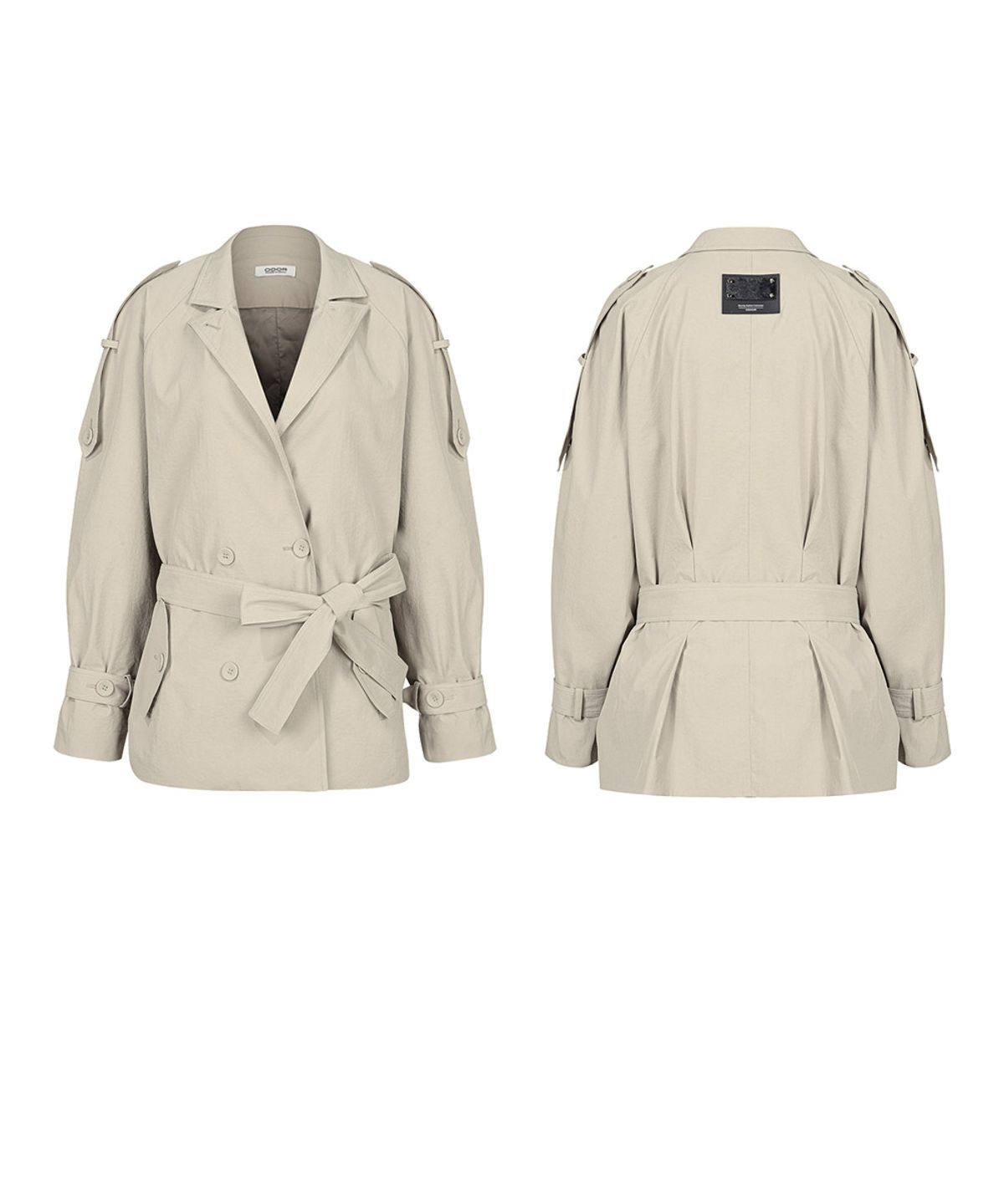 오도어(ODOR) Shaped mini trench - Beige