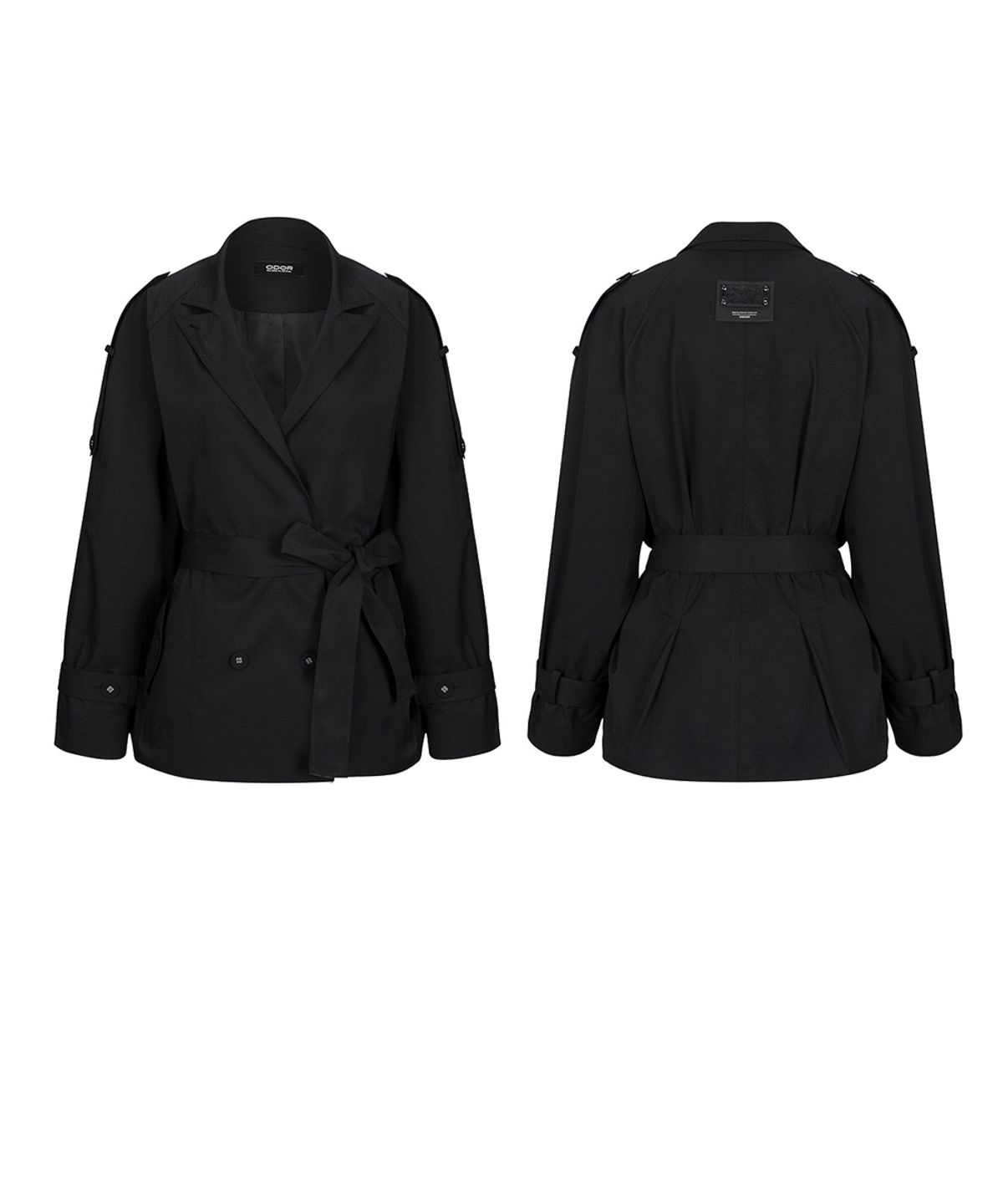 오도어(ODOR) Shaped mini trench - Black