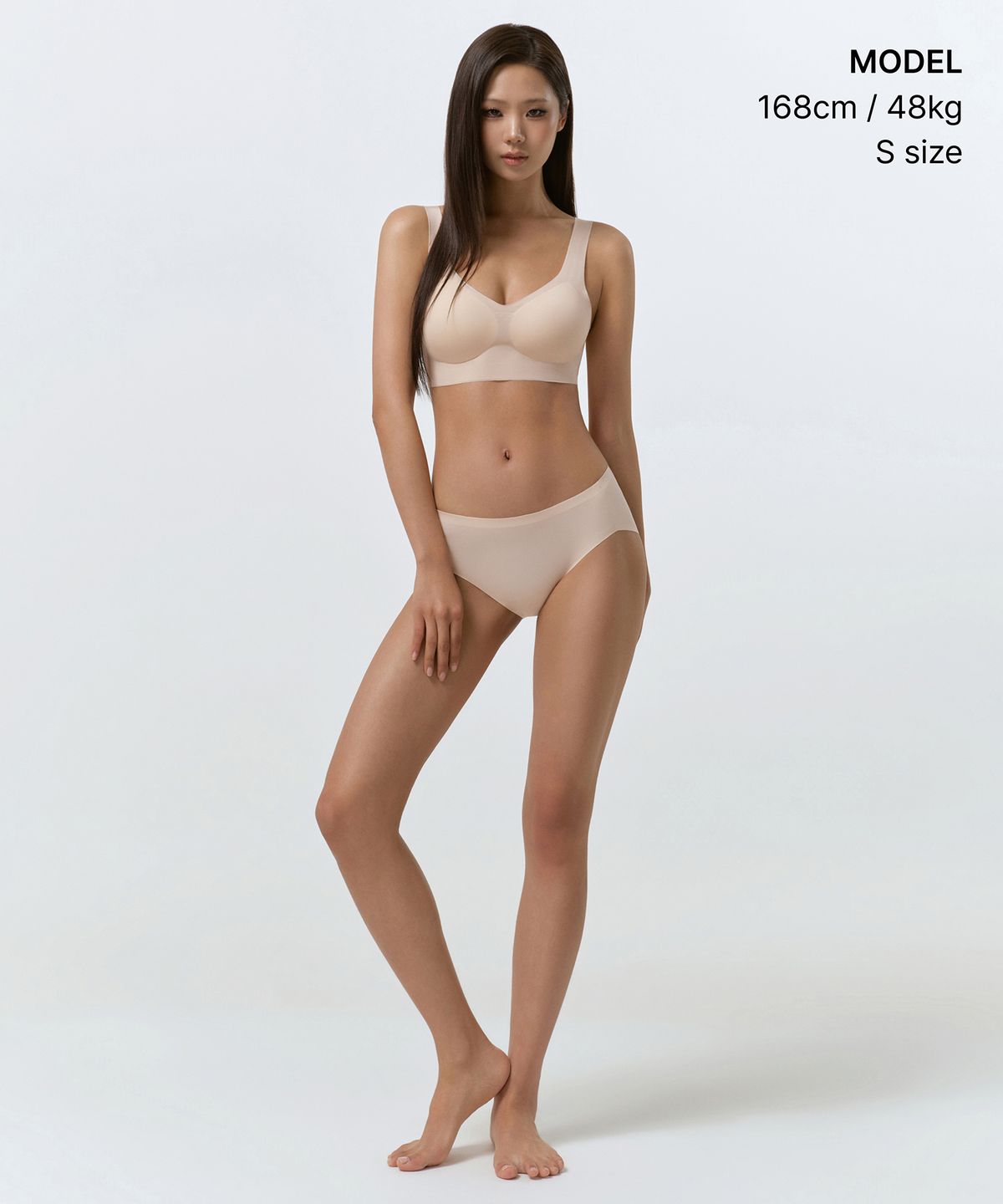 무신사 스탠다드 우먼(MUSINSA STANDARD WOMAN) [쿨탠다드] 우먼즈 컴포트 심리스 브라 [라이트 베이지]