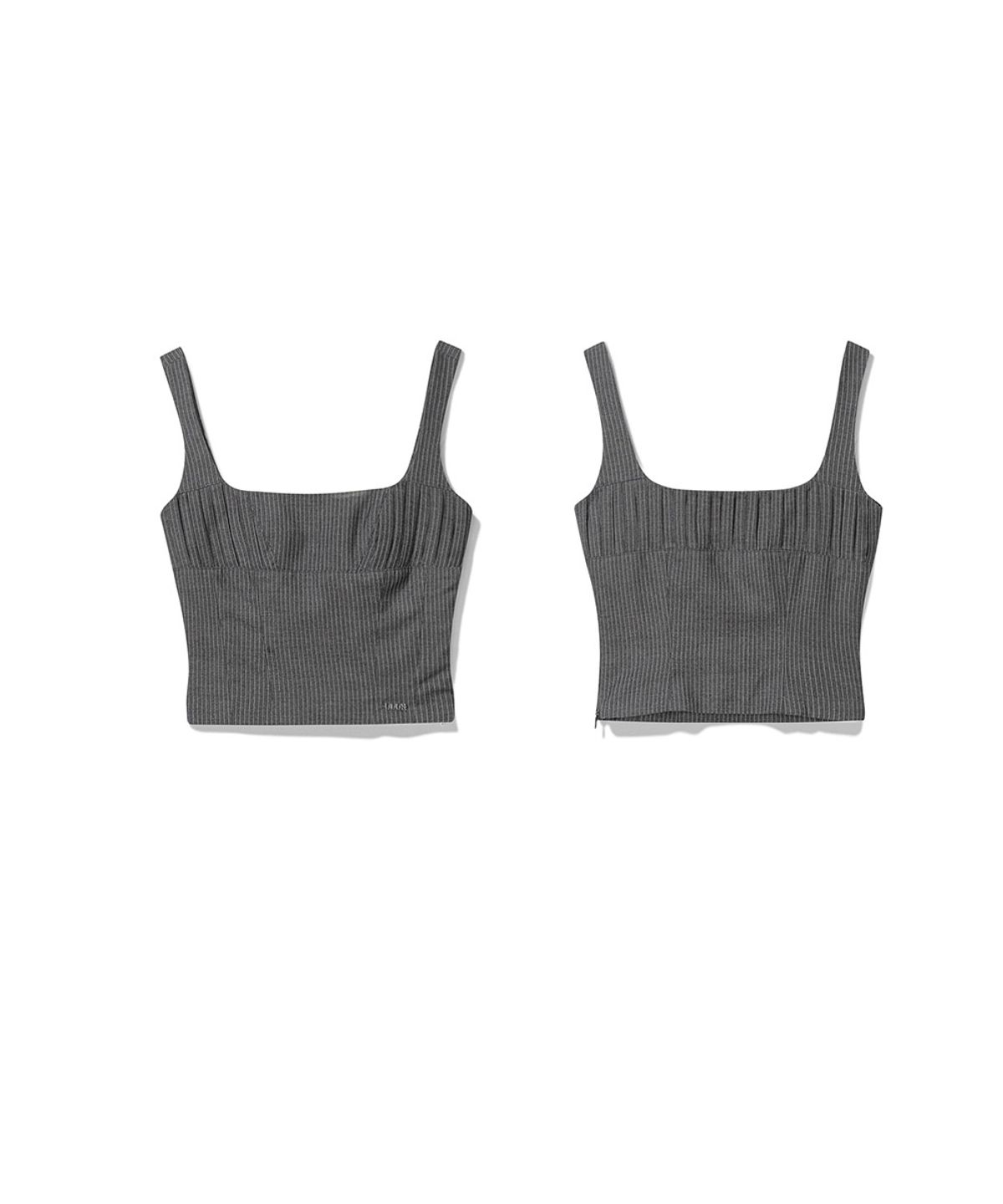 오도어(ODOR) Pin line top - Charcoal