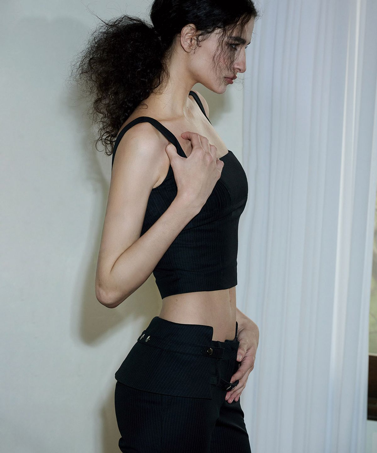 오도어(ODOR) Pin line top - Black