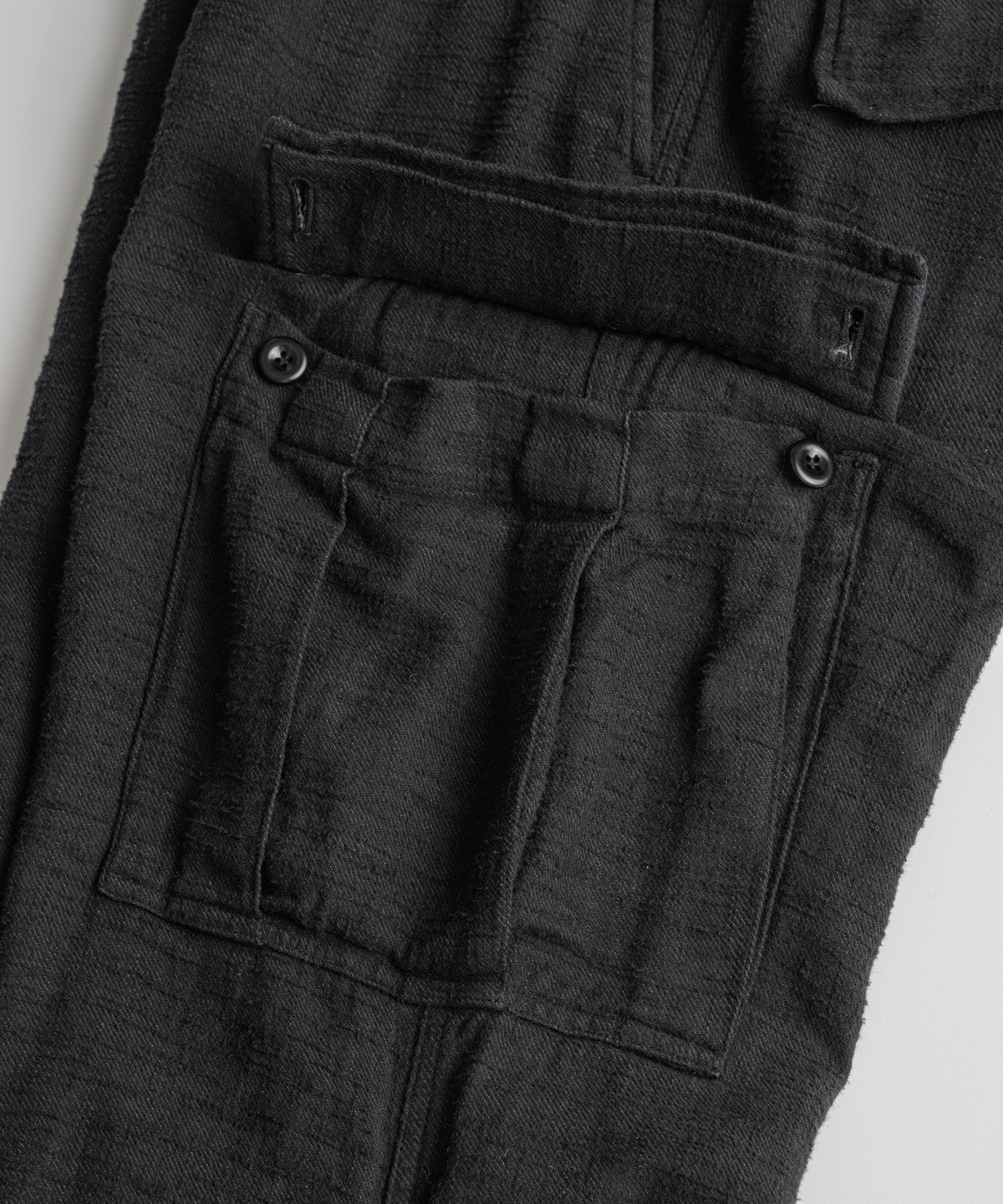 비헤비어(BEHEAVYER) DYED SLUB R/C FIELD PANTS anthracite
