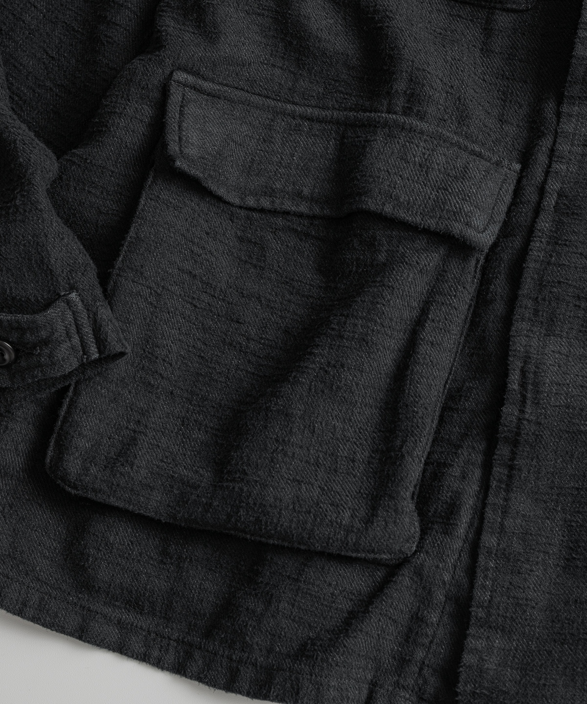 비헤비어(BEHEAVYER) DYED SLUB R/C BDU JACKET anthracite