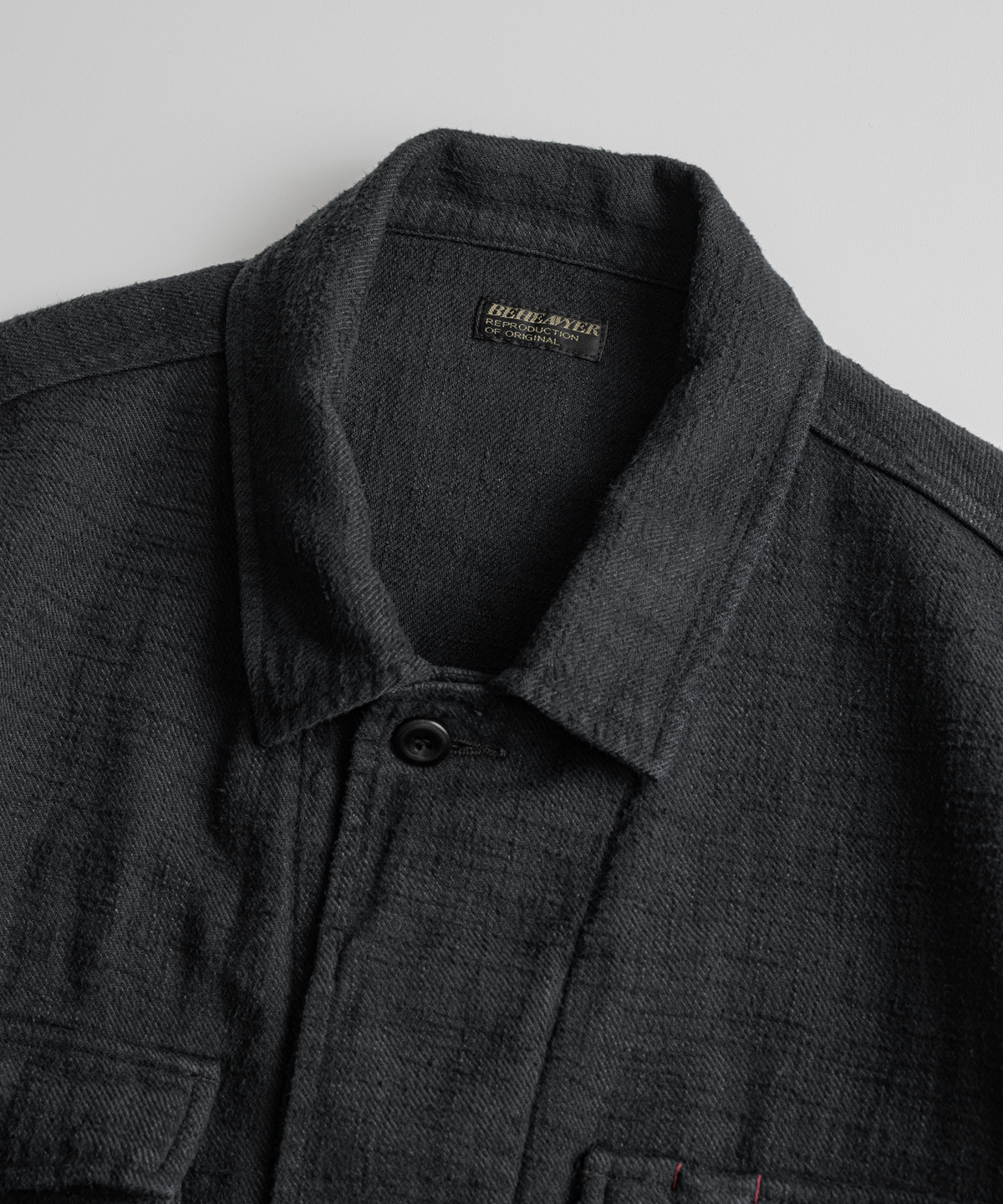 비헤비어(BEHEAVYER) DYED SLUB R/C BDU JACKET anthracite