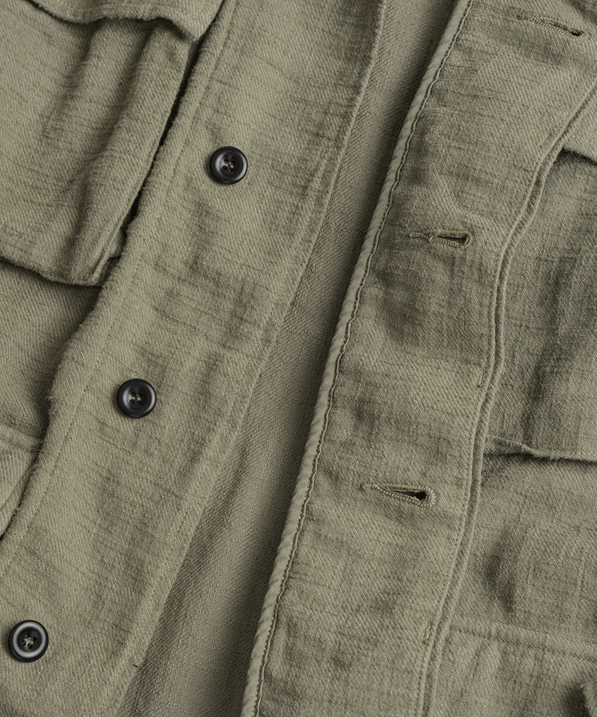비헤비어(BEHEAVYER) DYED SLUB R/C BDU JACKET khaki