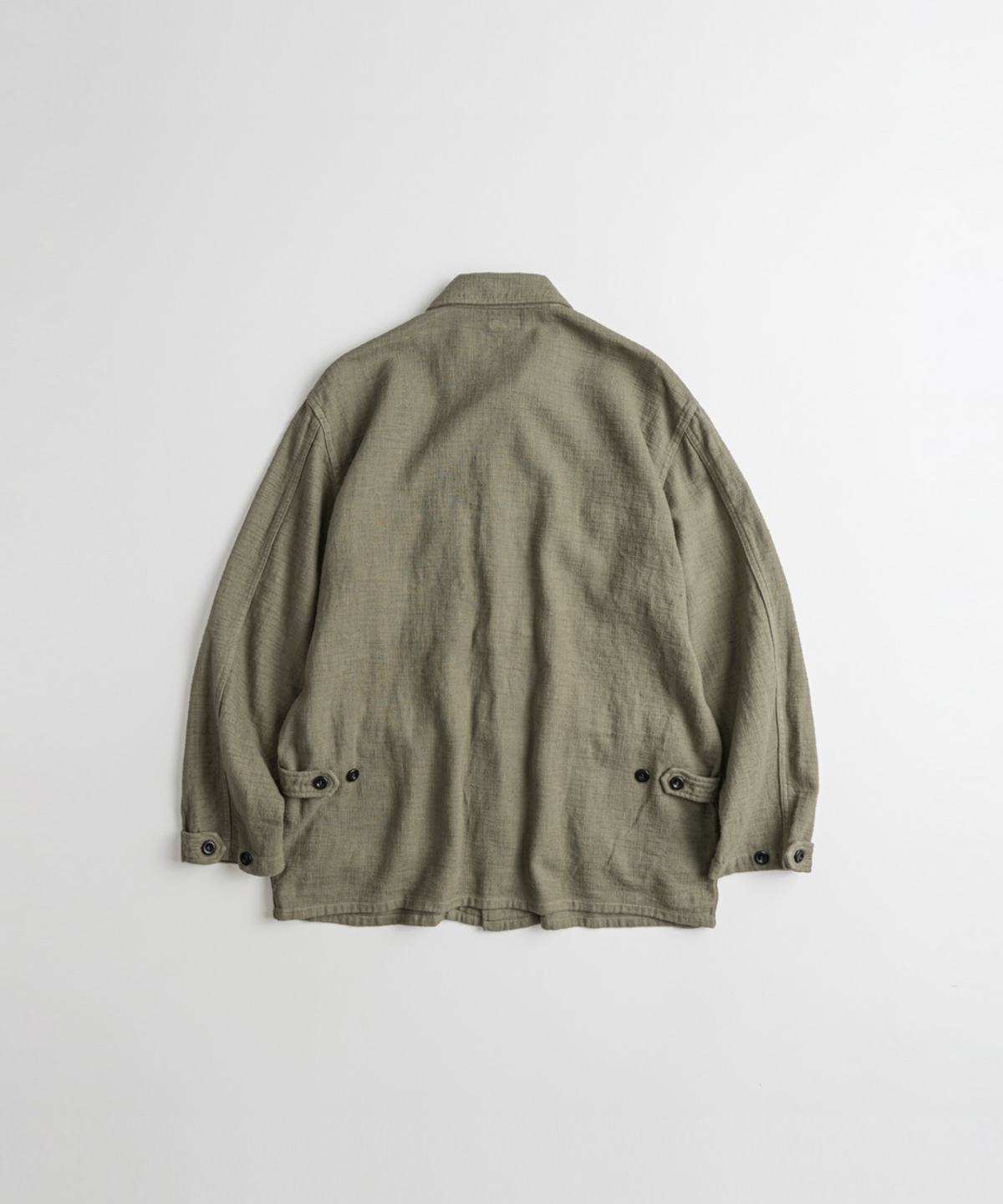 비헤비어(BEHEAVYER) DYED SLUB R/C BDU JACKET khaki
