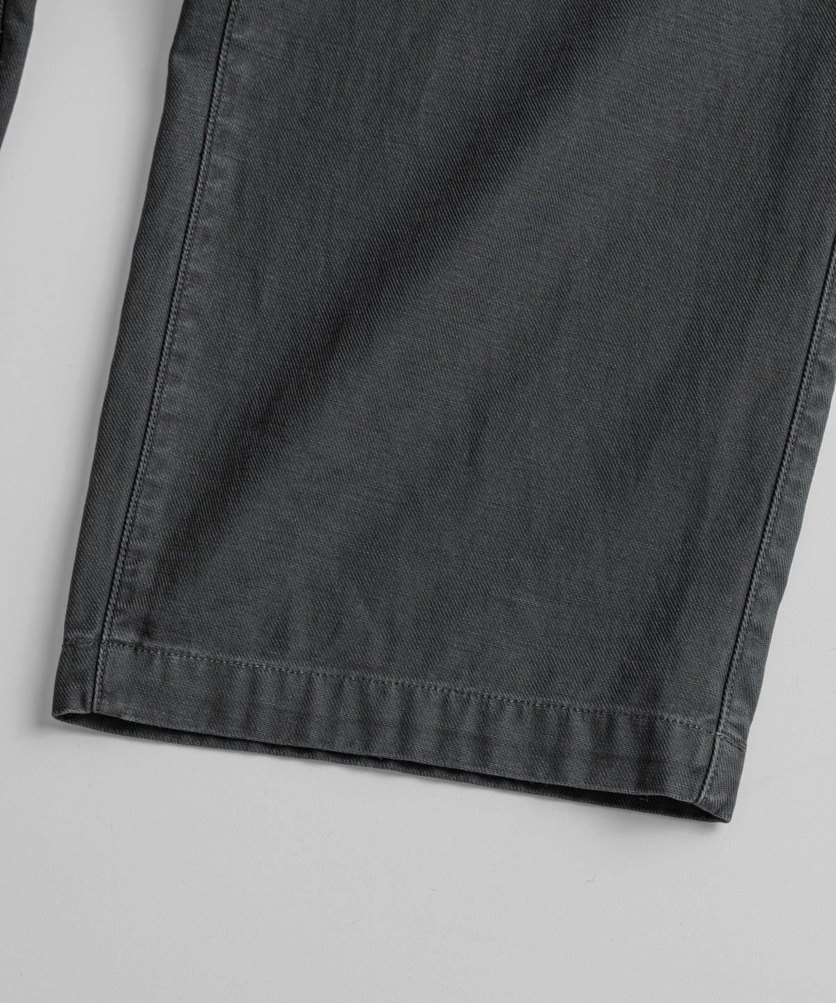 비헤비어(BEHEAVYER) DYED C/L FRENCH TROUSERS faded black
