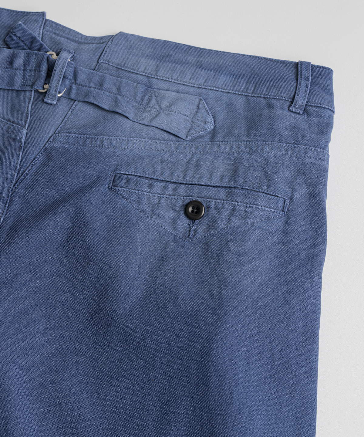 비헤비어(BEHEAVYER) DYED C/L FRENCH TROUSERS faded blue