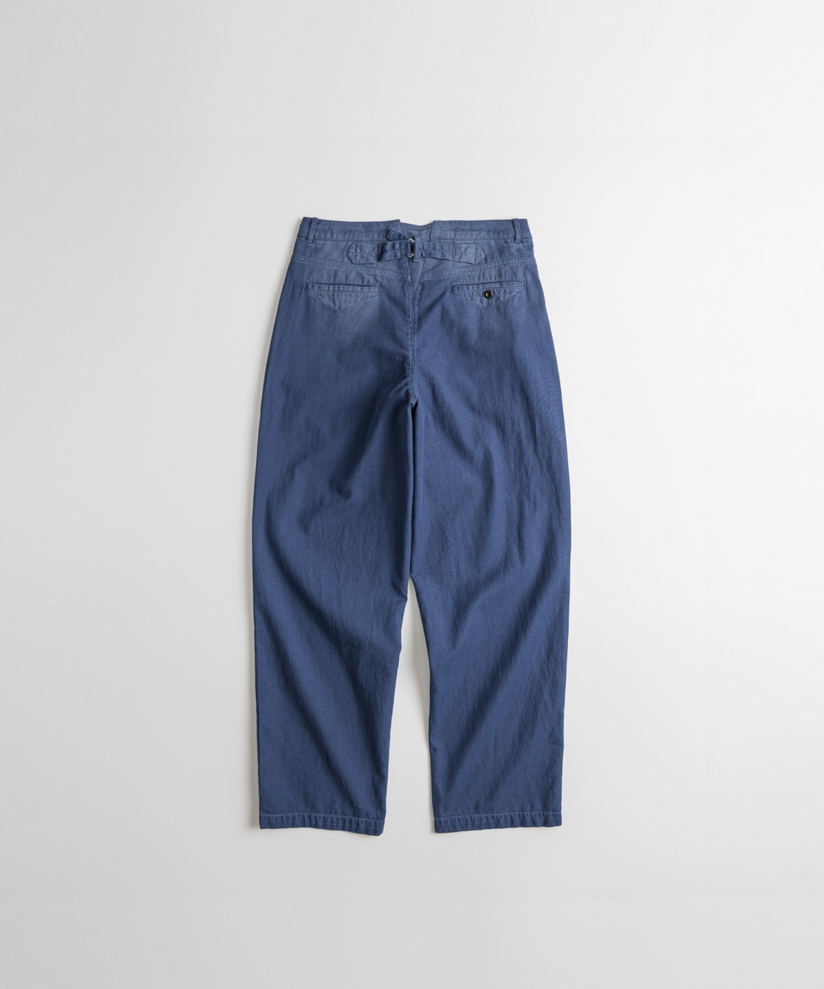 비헤비어(BEHEAVYER) DYED C/L FRENCH TROUSERS faded blue
