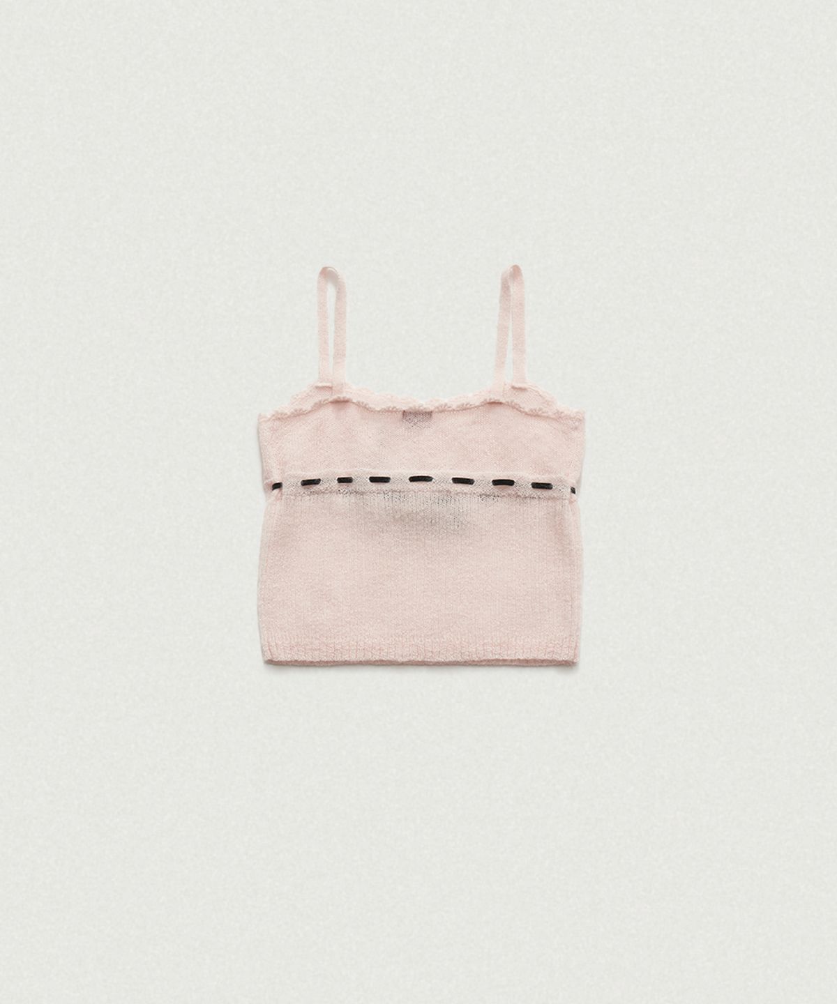 더바넷(THEBARNNET) Plery Lace Knit Sleeveless Top_Light Pink