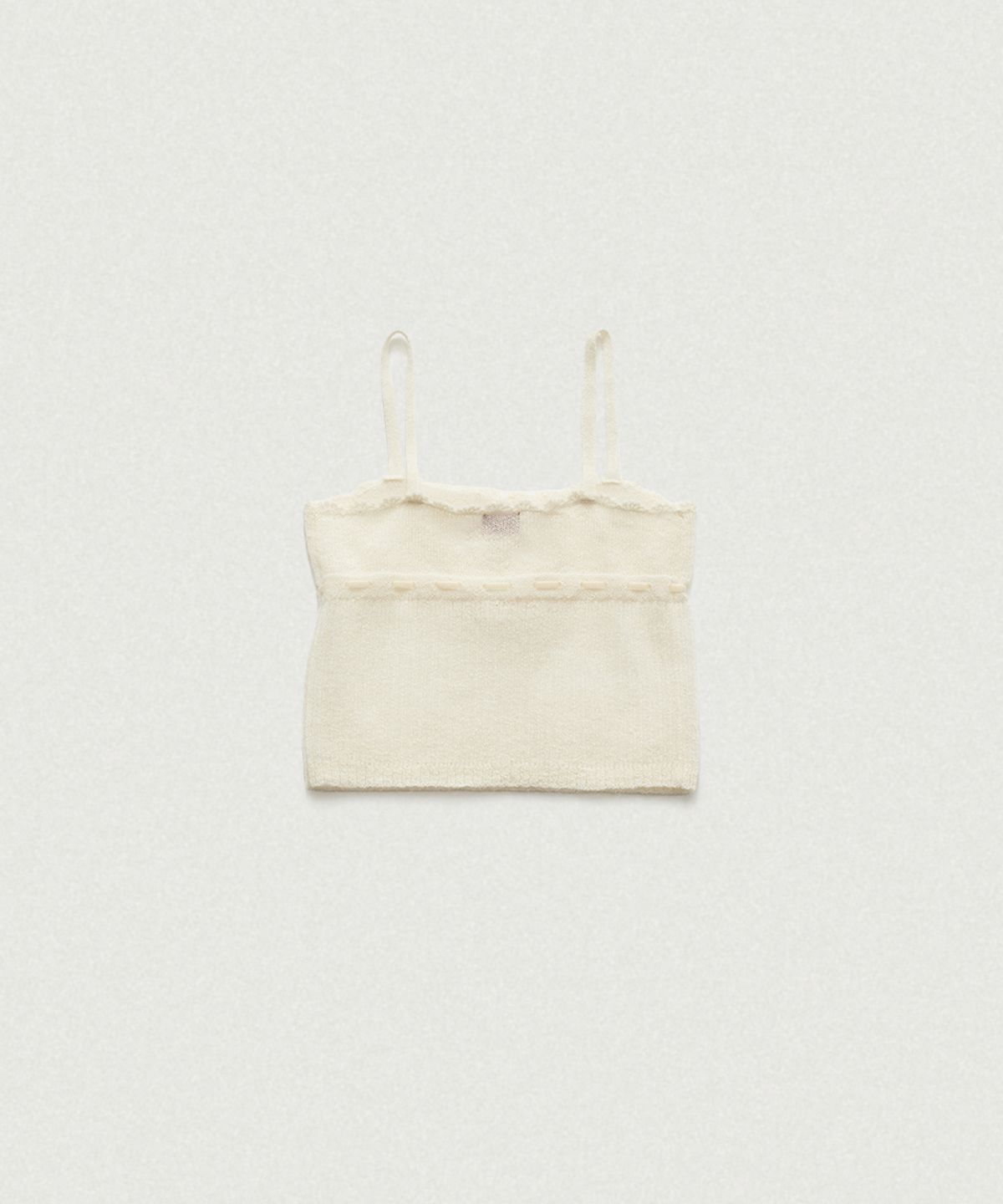 더바넷(THEBARNNET) Plery Lace Knit Sleeveless Top_Ivory