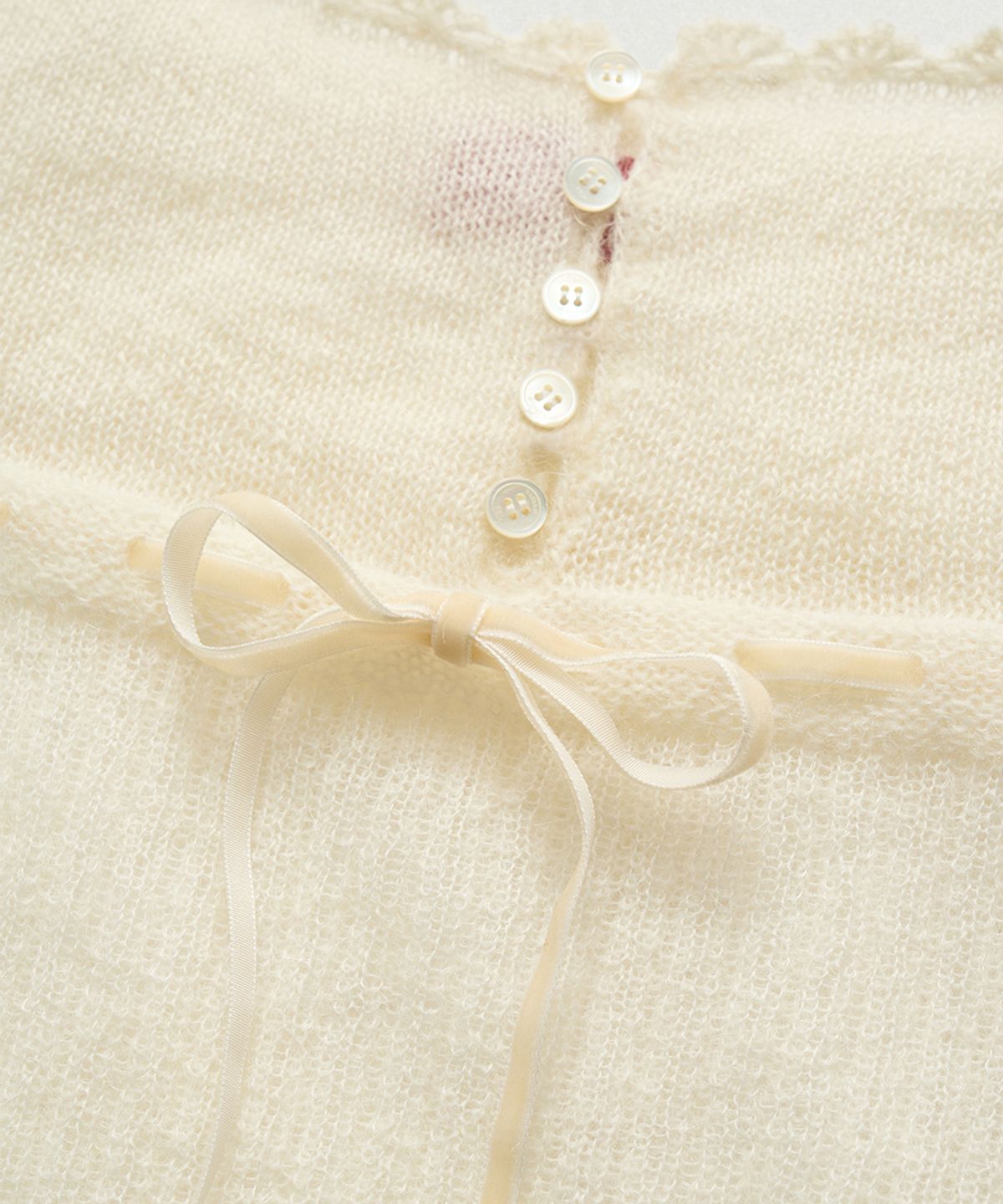 더바넷(THEBARNNET) Plery Lace Knit Sleeveless Top_Ivory