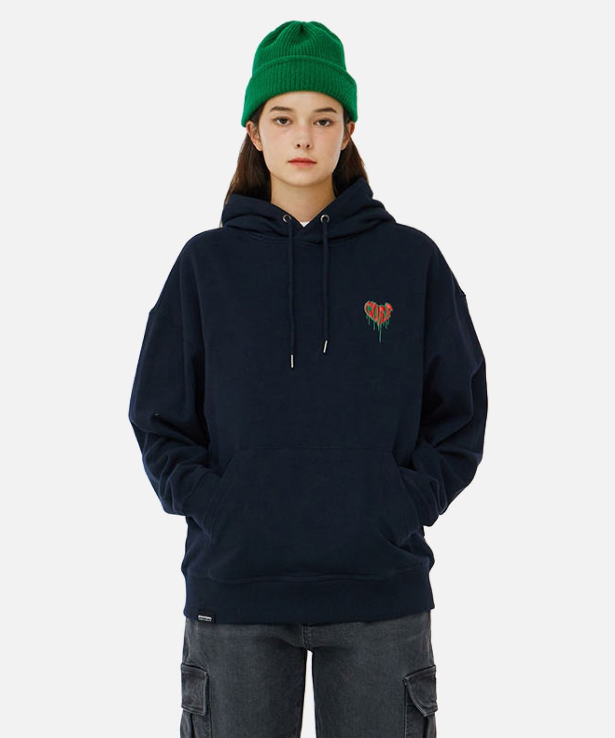 그루브라임(GROOVE RHYME) GVRE TRY HEART MELTING HOODIE (LRSFCTH720M)