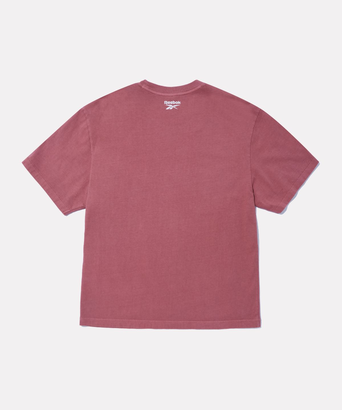 리복(REEBOK) 가먼트다잉 서클로고 반팔티 - 다크 레드