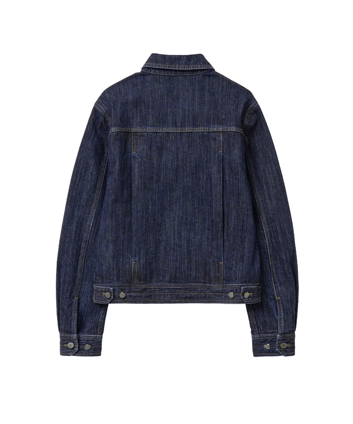 미세키서울 맨(MISEKISEOUL MEN) Pleats denim trucker jacket DARK NAVY