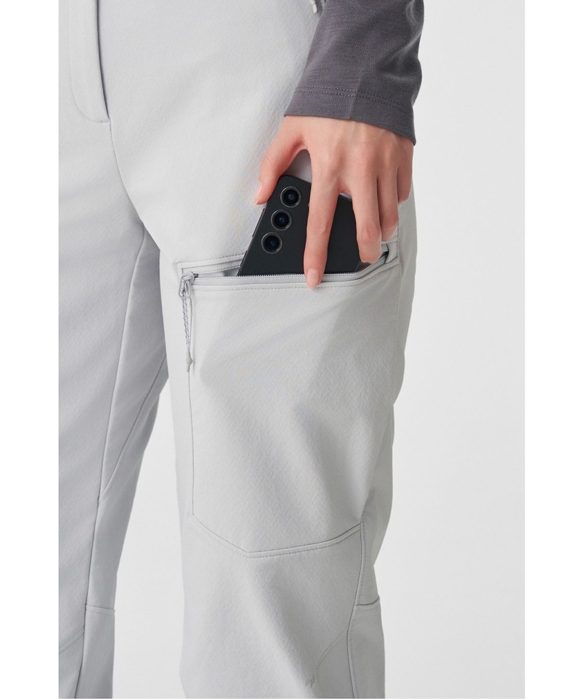 코오롱스포츠(KOLON SPORT) HERO 여성 스톰플리스 프로 LIGHT 소프트쉘 팬츠 JKPNX26062LGY