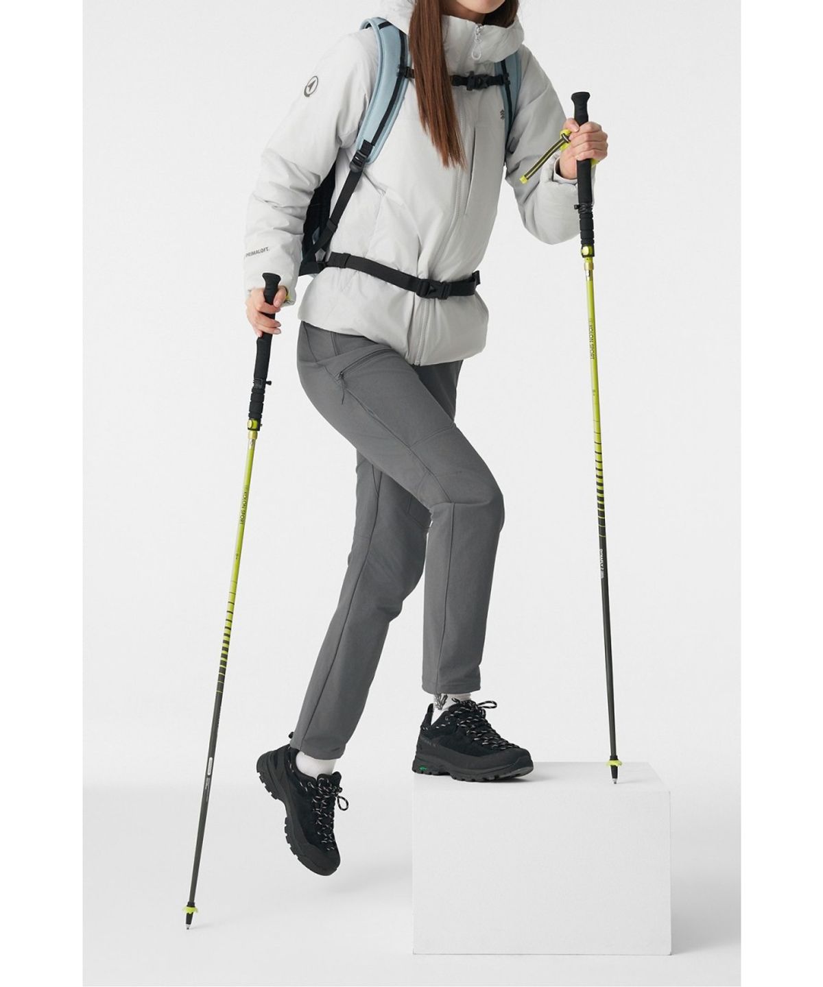 코오롱스포츠(KOLON SPORT) HERO 여성 스톰플리스 프로 LIGHT 소프트쉘 팬츠 JKPNX26062DGY