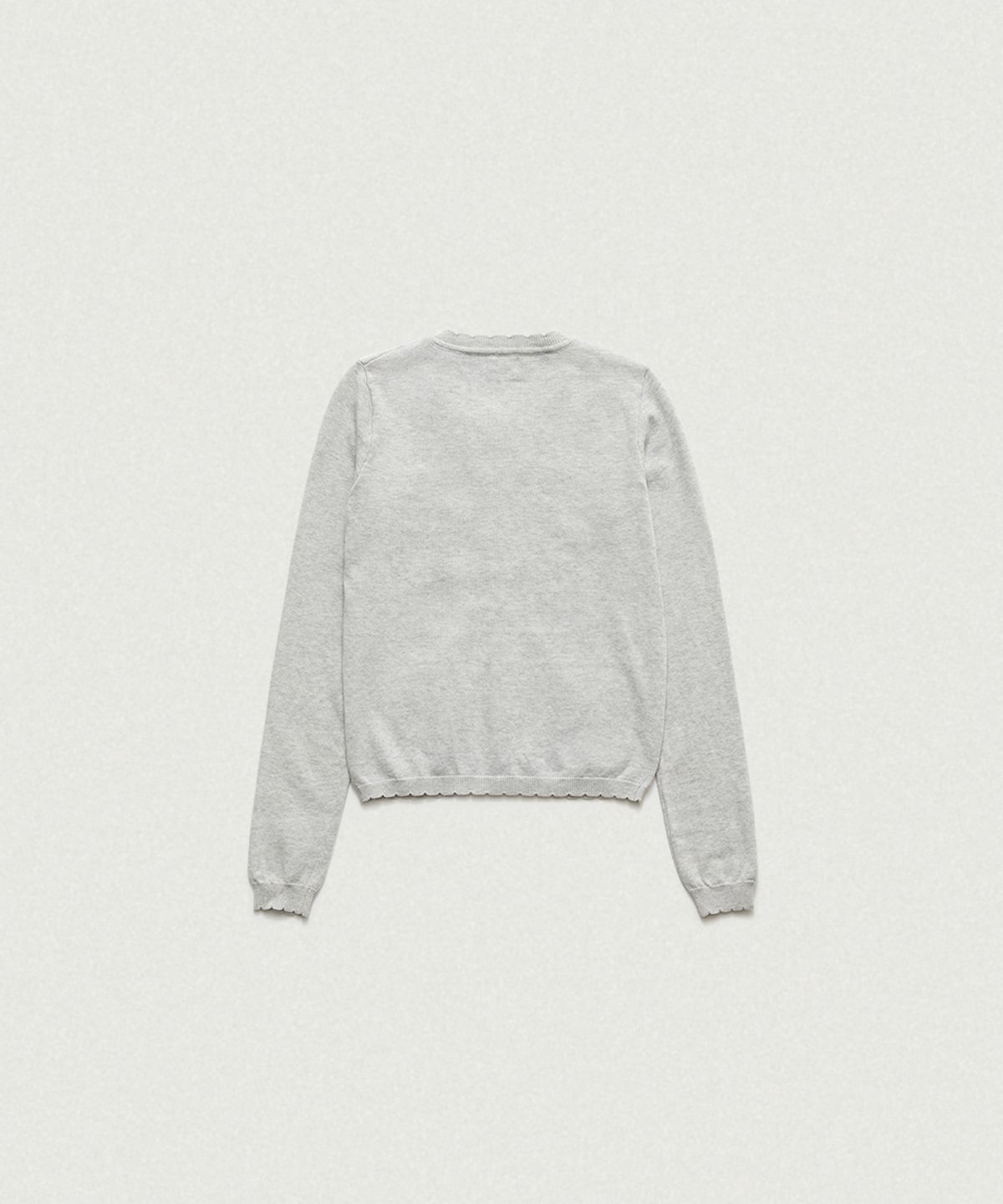 더바넷(THEBARNNET) Ello Light Knit Cardigan_Melange Grey
