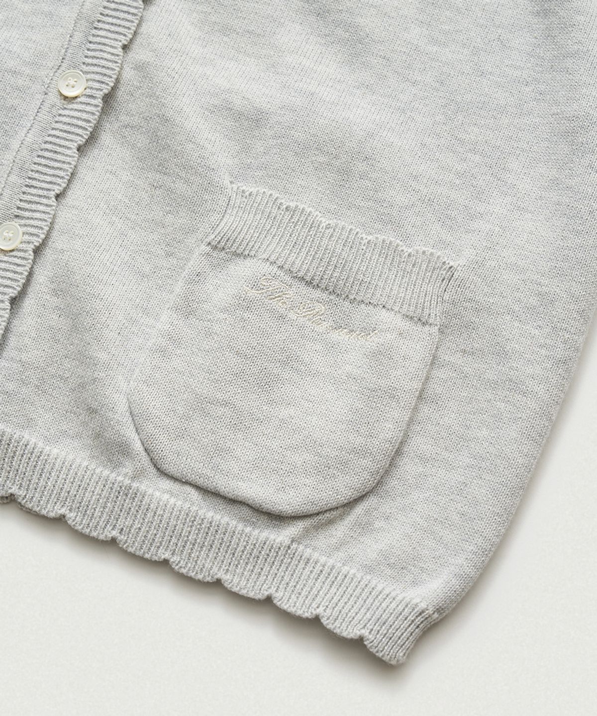 더바넷(THEBARNNET) Ello Light Knit Cardigan_Melange Grey