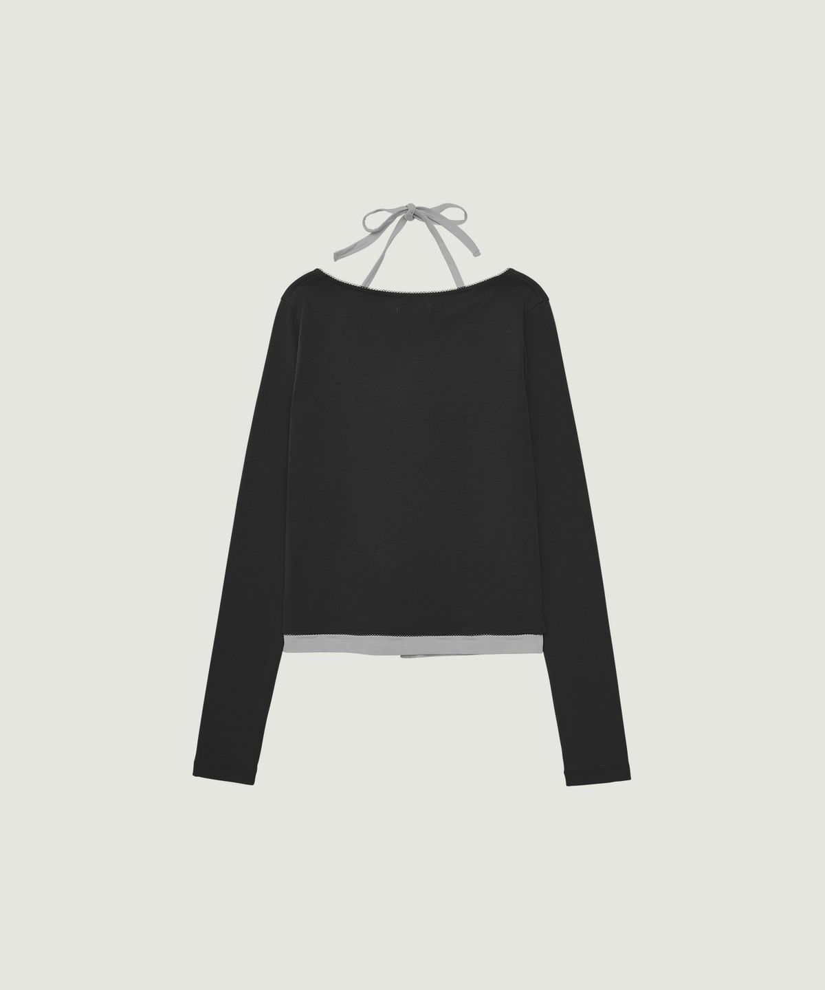 그로브(GROVE) MAGARET HALTER CARDIGAN (BLACK)