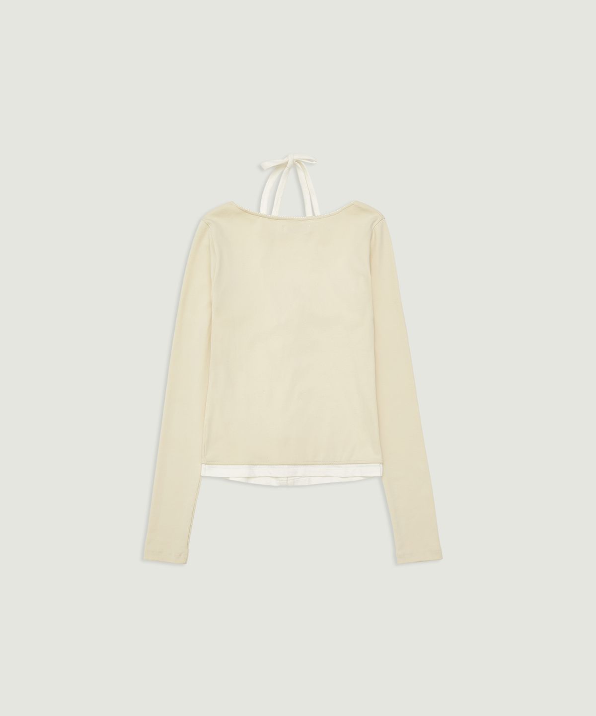 그로브(GROVE) MAGARET HALTER CARDIGAN (BEIGE)