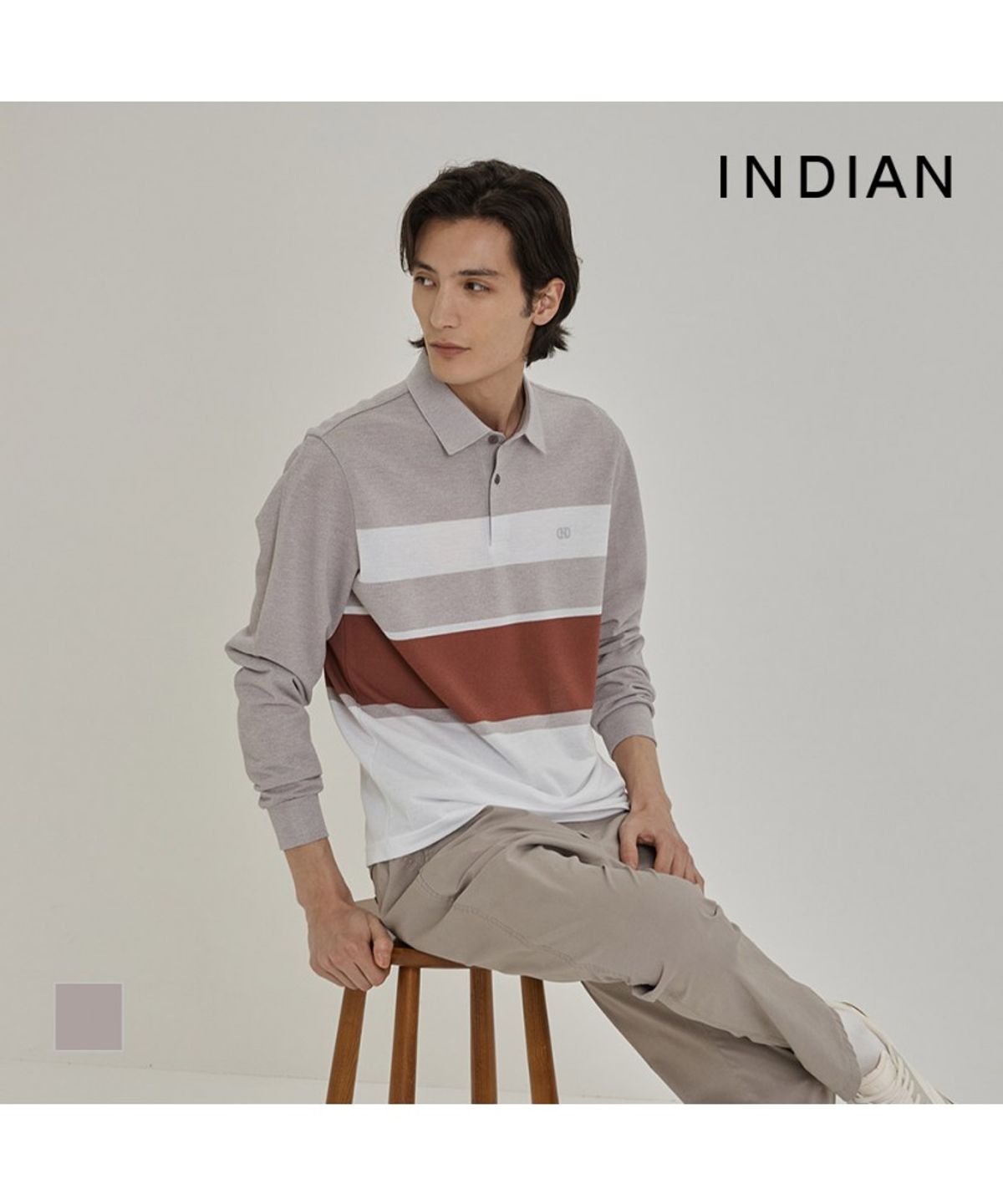인디안(INDIAN) 블록 스트라이프_MITAL6S1156