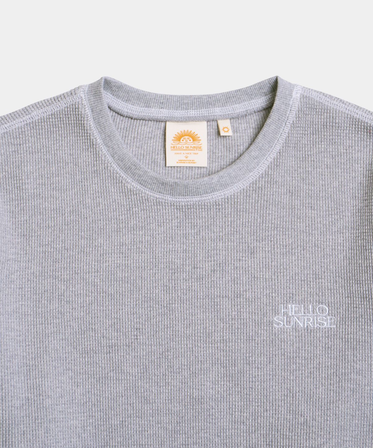 헬로 선라이즈(HELLO SUNRISE) Sunlight Waffle L/S_Gray