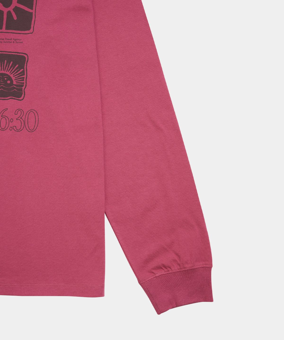 헬로 선라이즈(HELLO SUNRISE) Sun Stamp L/S Tee_Magenta Pink