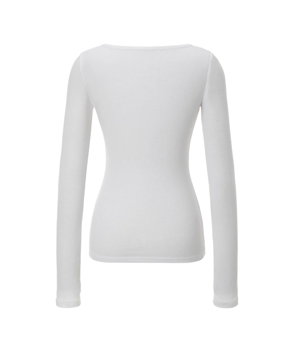 카키포인트(KHAKIPOINT) Sheer V-neck Top (white)
