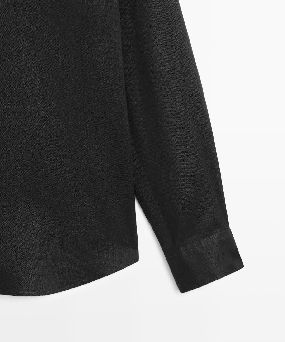 마시모두띠(MASSIMO DUTTI) 100% 린넨 슬림핏 셔츠