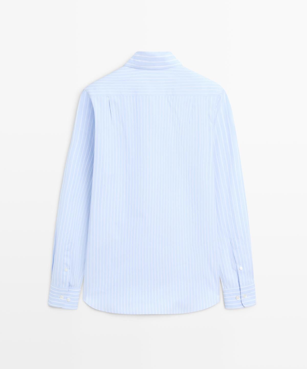 마시모두띠(MASSIMO DUTTI) 레귤러핏 핀스트라이프 셔츠