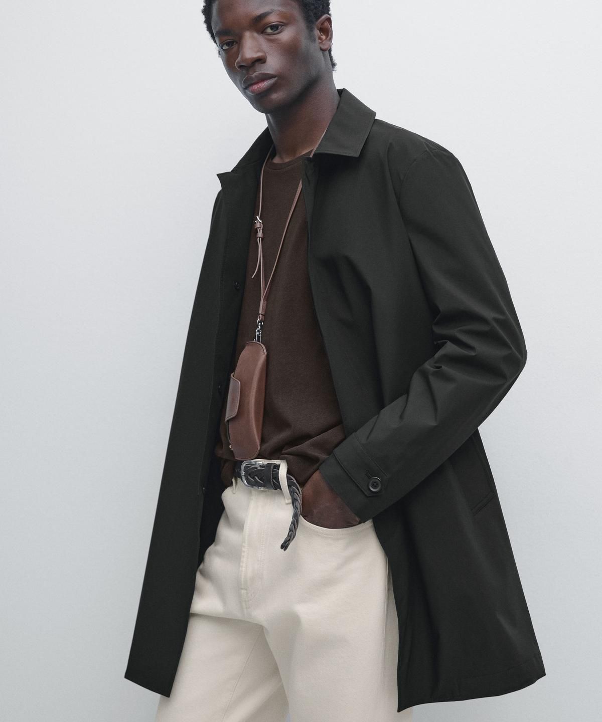 마시모두띠(MASSIMO DUTTI) 린넨 블렌드 반팔 티셔츠