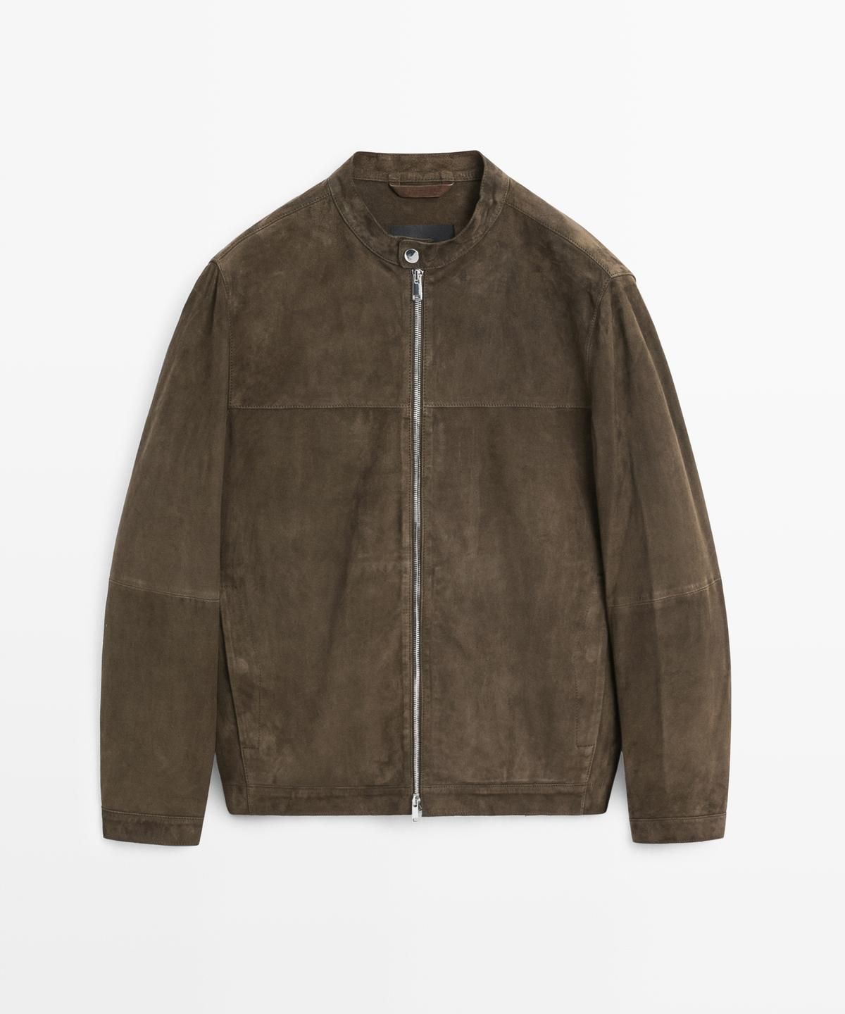 마시모두띠(MASSIMO DUTTI) 스웨이드 레더 재킷