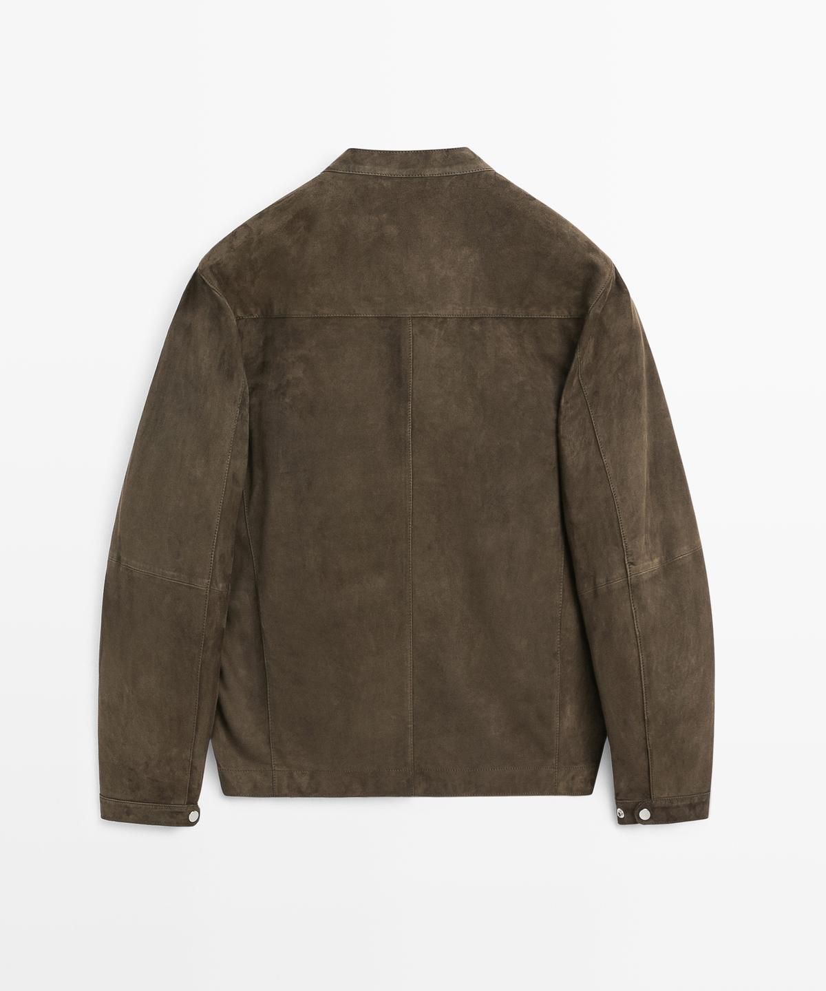 마시모두띠(MASSIMO DUTTI) 스웨이드 레더 재킷