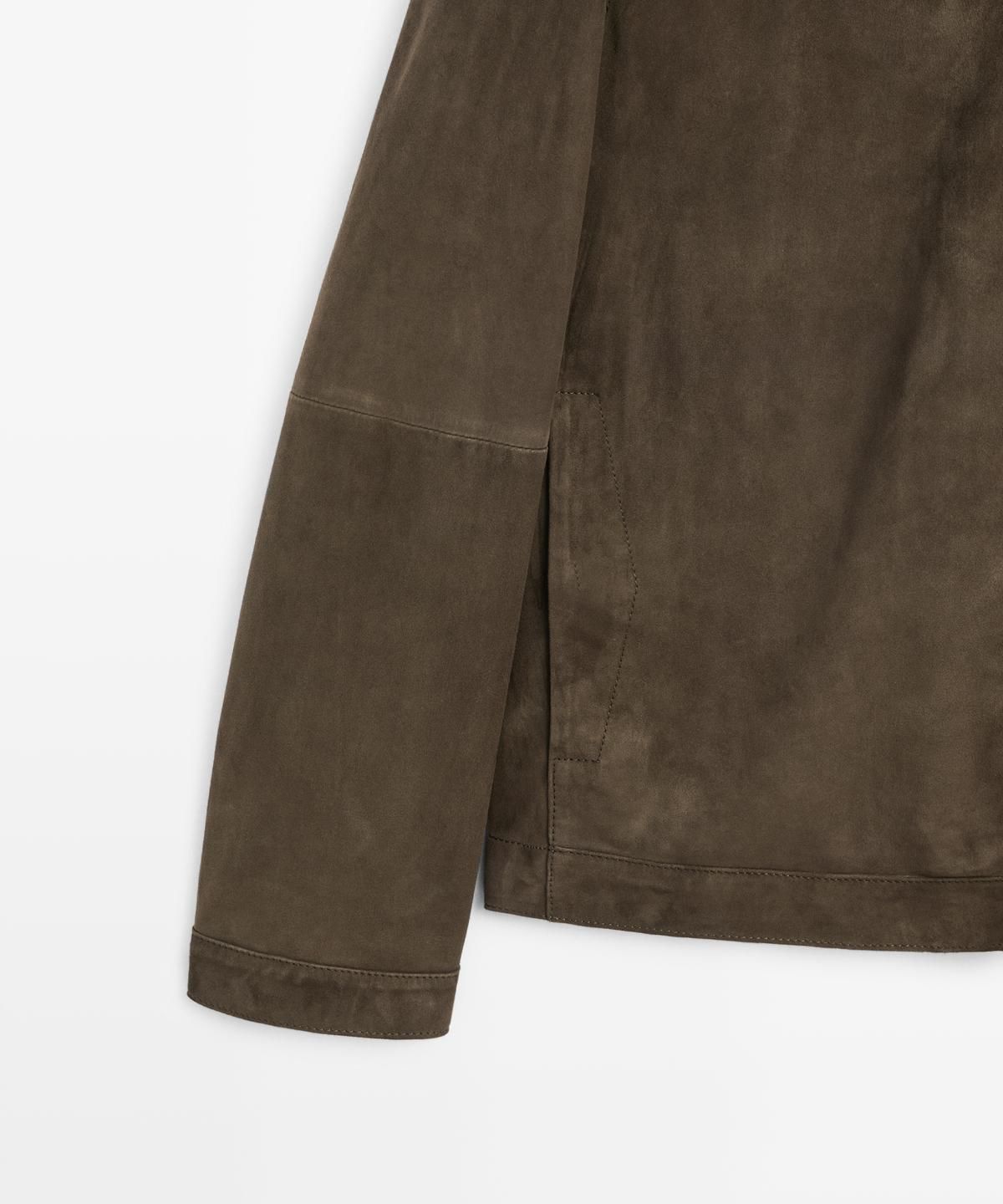 마시모두띠(MASSIMO DUTTI) 스웨이드 레더 재킷