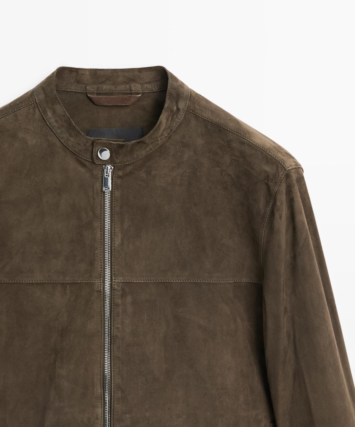 마시모두띠(MASSIMO DUTTI) 스웨이드 레더 재킷