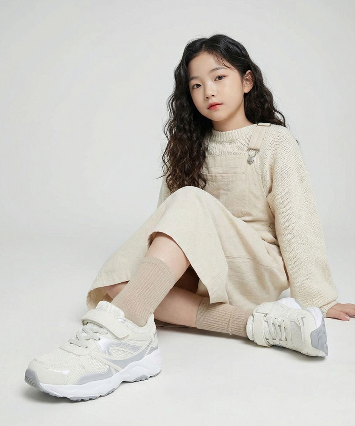 낫소 키즈(NASSAUKIDS) 바로인 버스트 운동화(화이트)