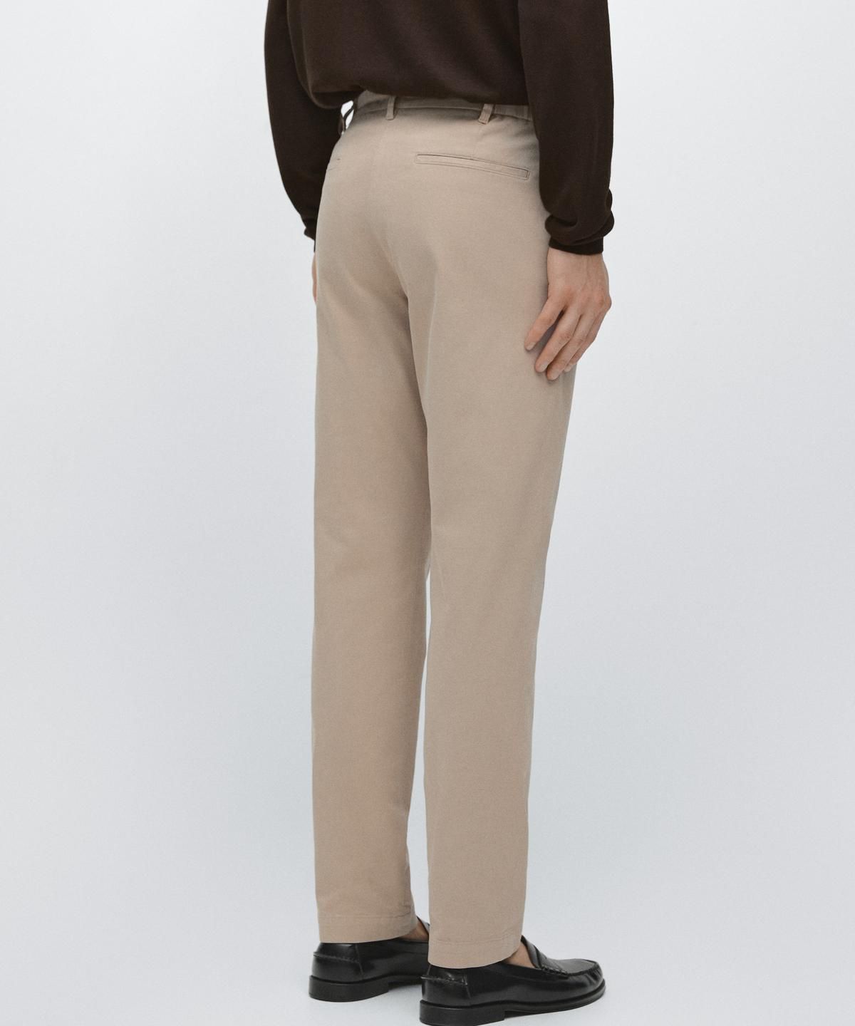 마시모두띠(MASSIMO DUTTI) 코튼 블렌드 슬림핏 팬츠